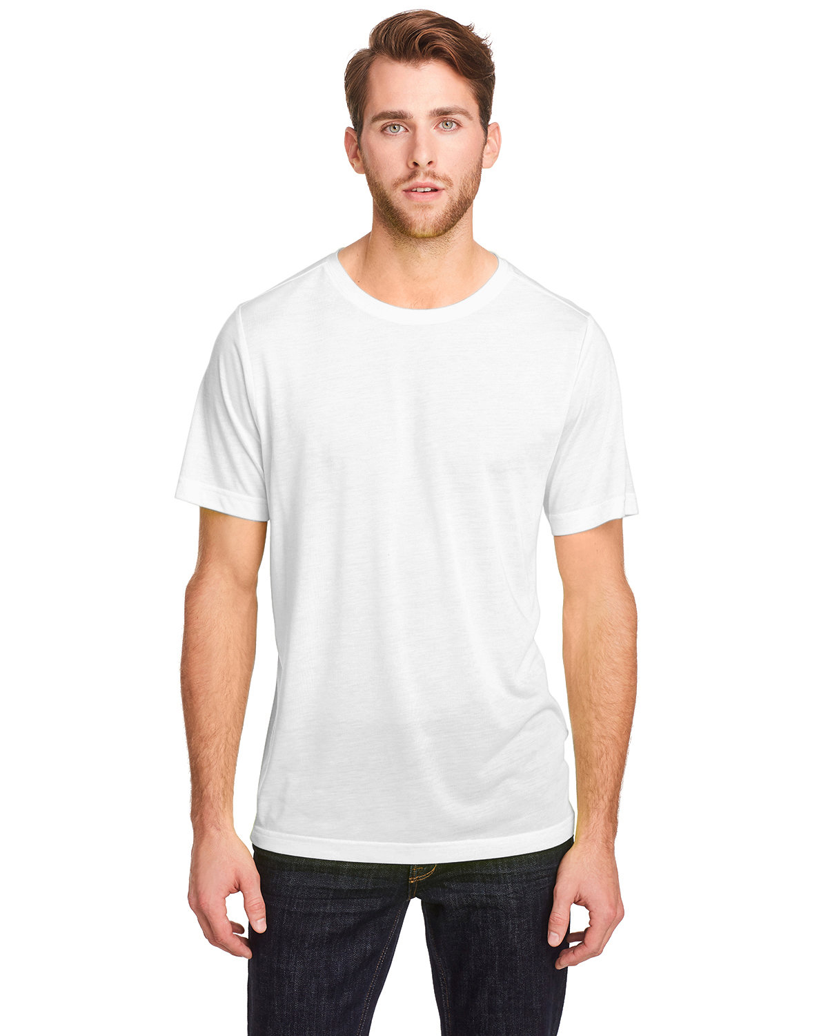 Core365 Adult Fusion ChromaSoft Performance T-Shirt WHITE 