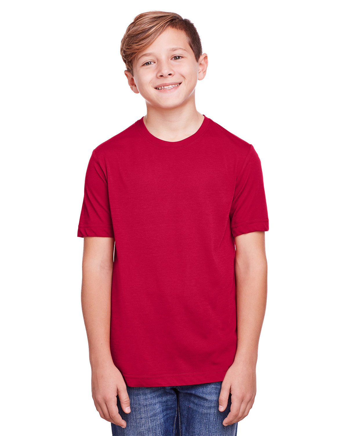 Core365 Youth Fusion ChromaSoft Performance T-Shirt CLASSIC RED 