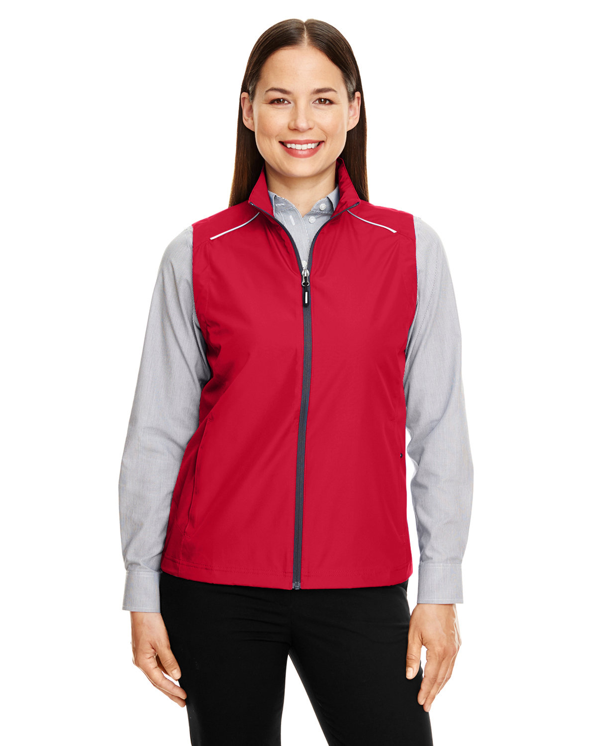 Core365 Ladies' Techno Lite Unlined Vest CLASSIC RED 
