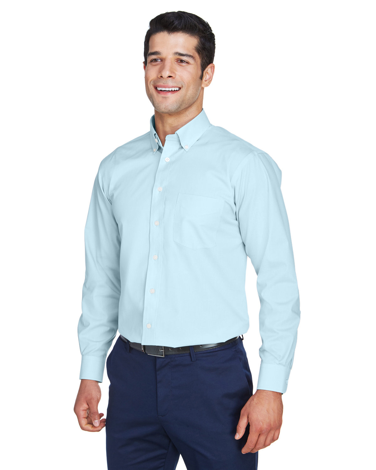 Devon & Jones Men's Crown Collection® Solid Broadcloth Woven Shirt ...