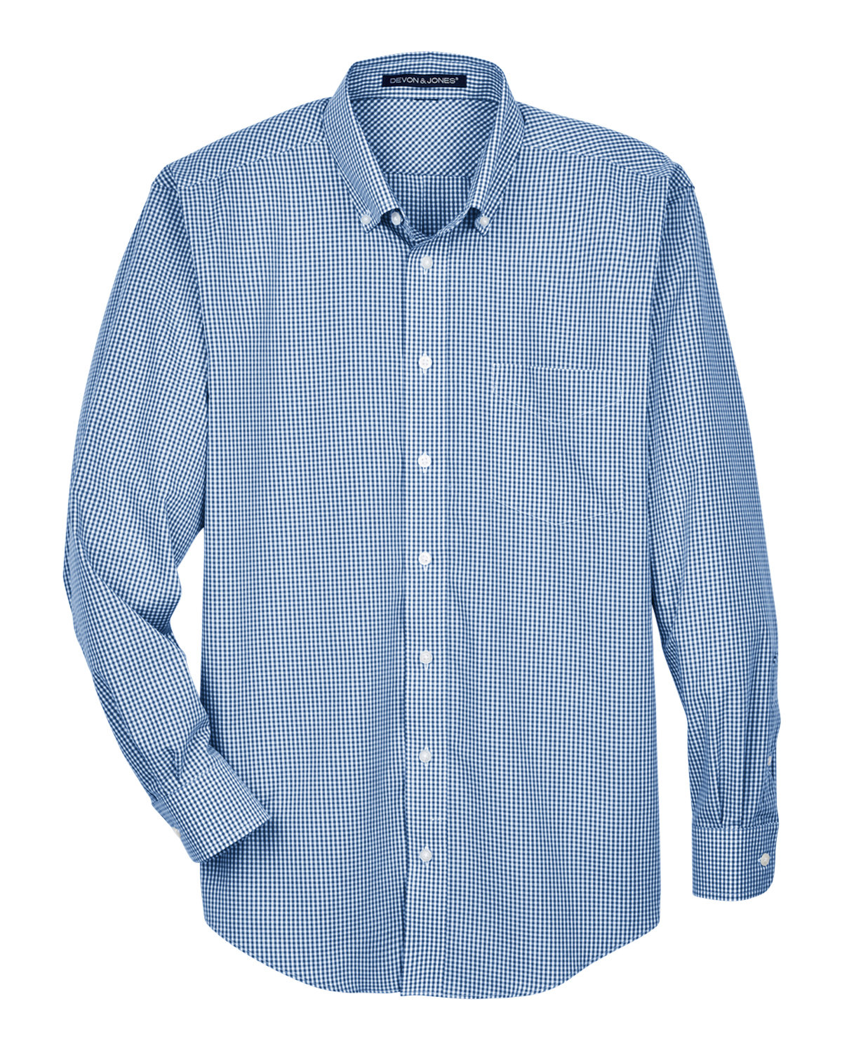 Devon & Jones Men's Crown Collection® Gingham Check Woven Shirt