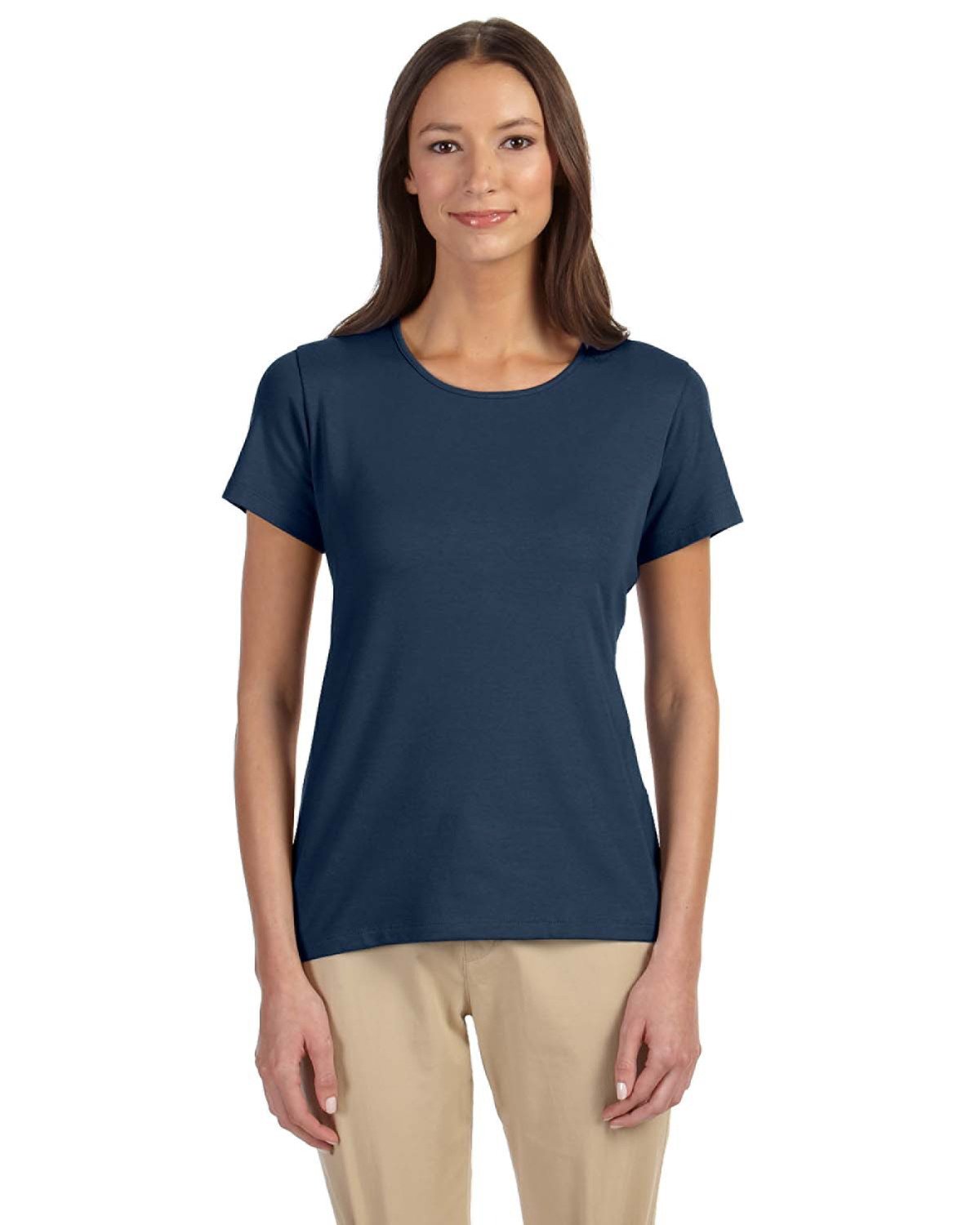 Devon & Jones Ladies' Perfect Fit™ Shell T-Shirt NAVY 
