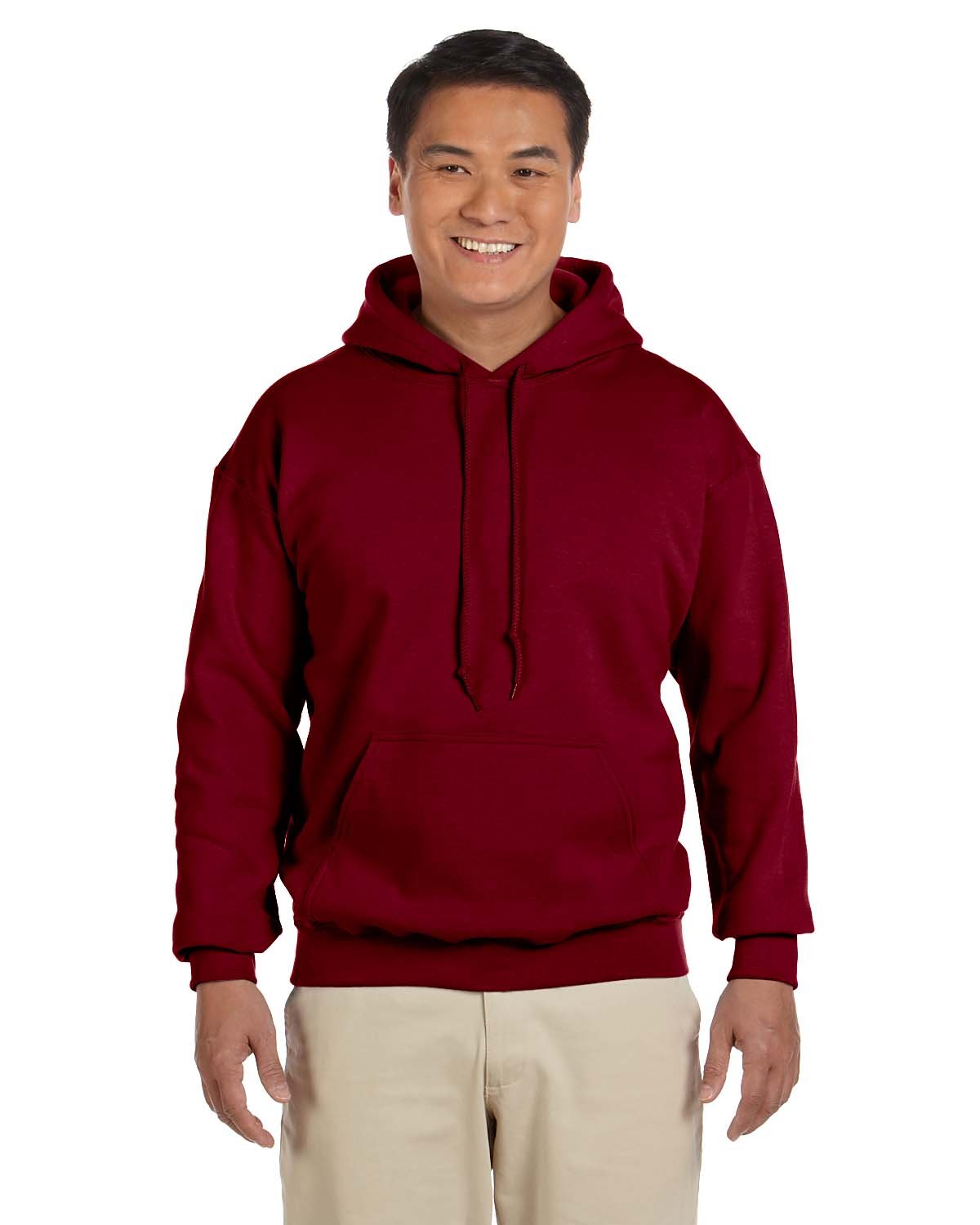 Gildan Adult Heavy Blend™ 8 oz., 50/50 Hooded Sweatshirt GARNET 
