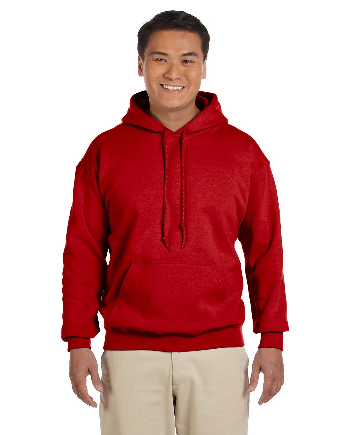 Gildan Adult Heavy Blend™ 8 oz., 50/50 Hooded Sweatshirt RED 