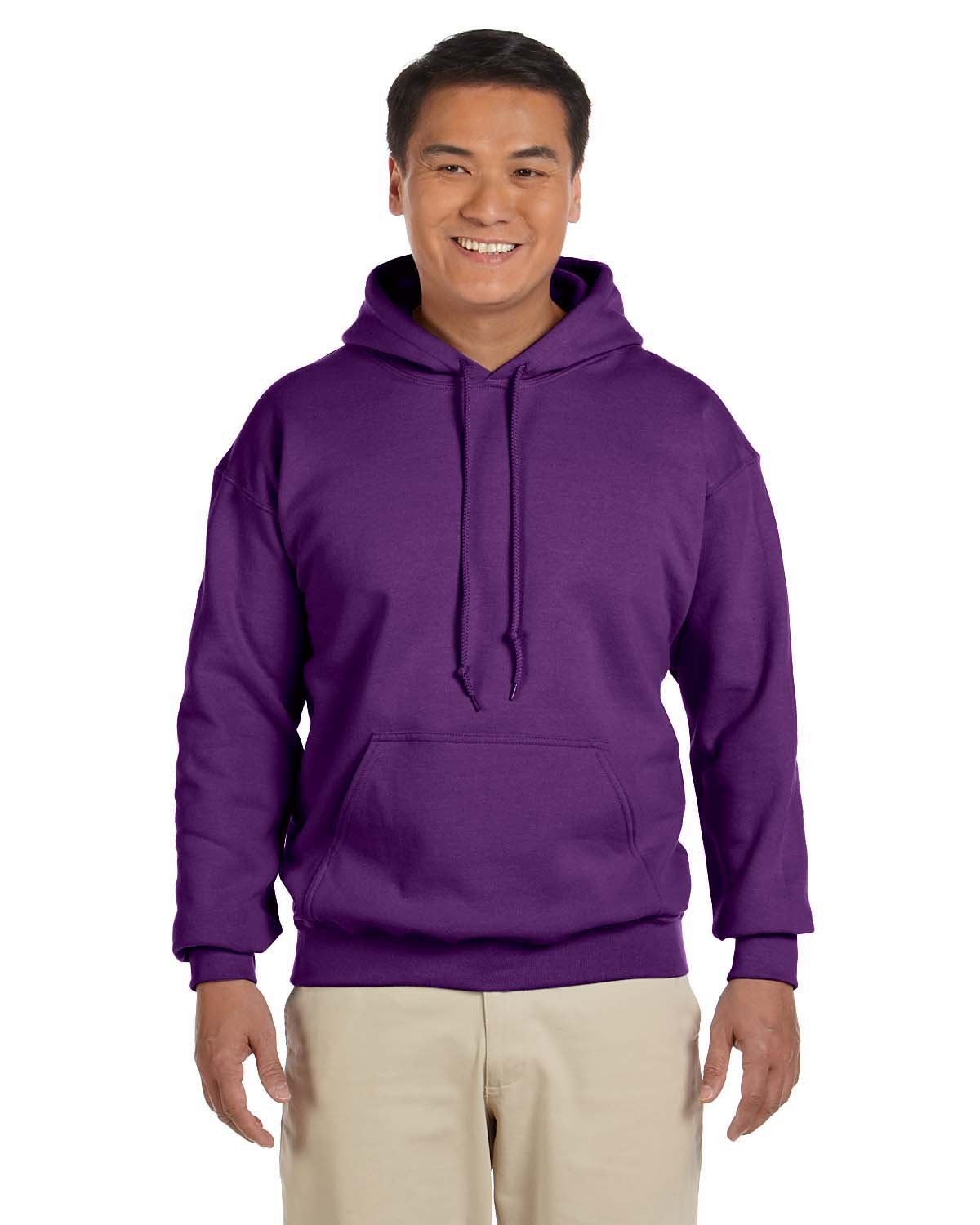 Gildan Adult Heavy Blend™ 8 oz., 50/50 Hooded Sweatshirt PURPLE 