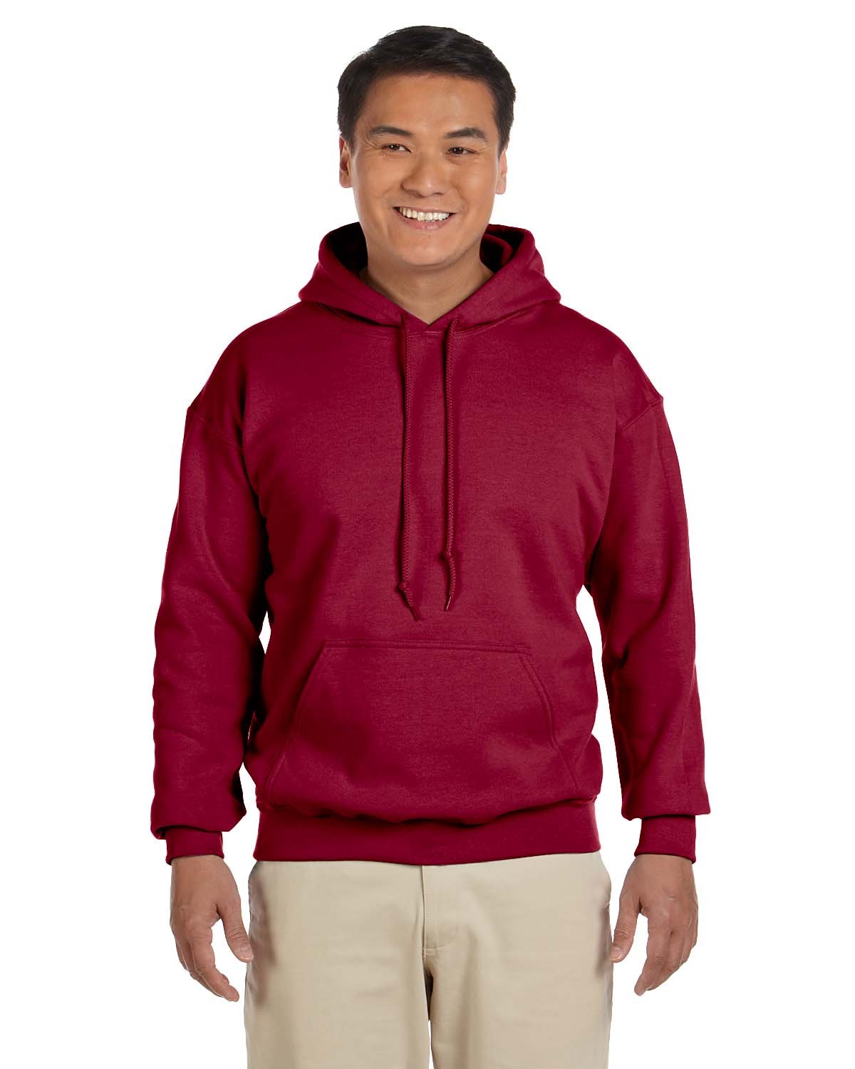 Gildan Adult Heavy Blend™ 8 oz., 50/50 Hooded Sweatshirt CARDINAL RED 