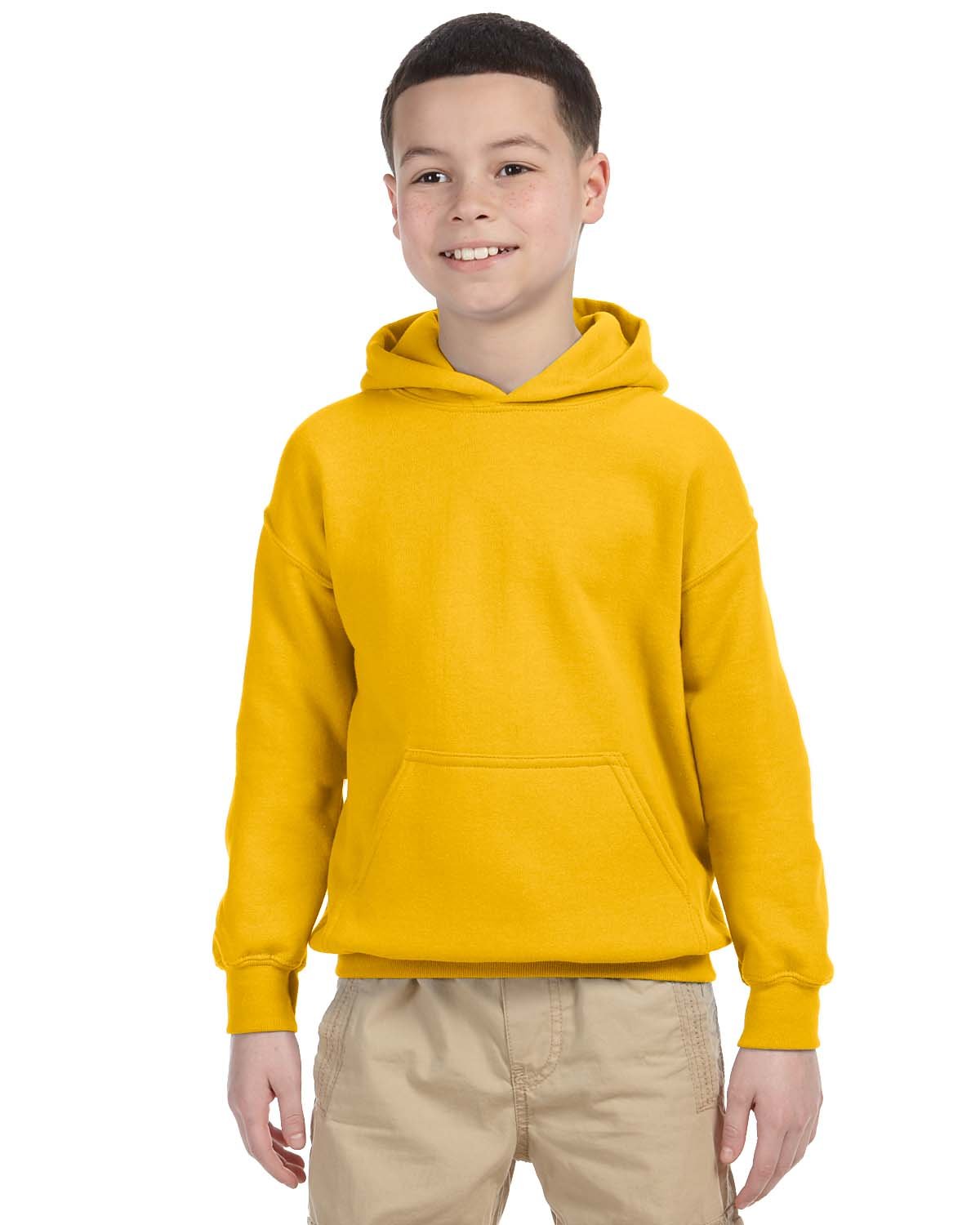 Gildan Youth Heavy Blend™ 50/50 Hooded Sweatshirt GOLD 