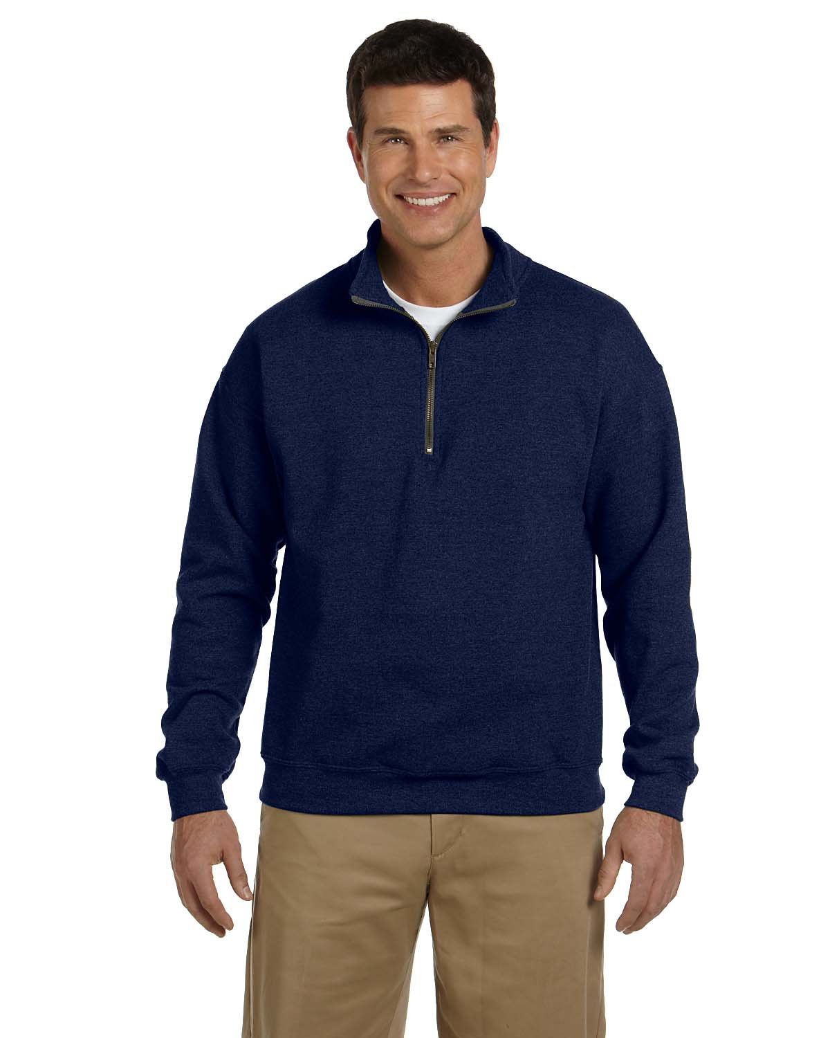 Gildan Adult Heavy Blend™ Adult 8 oz. Vintage Cadet Collar Sweatshirt NAVY 