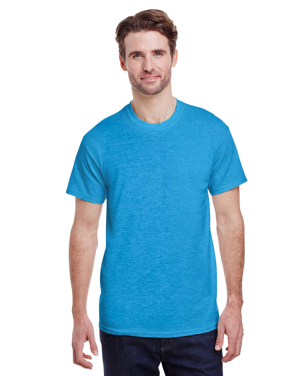 Gildan Adult Ultra Cotton® T-Shirt HEATHER SAPPHIRE 