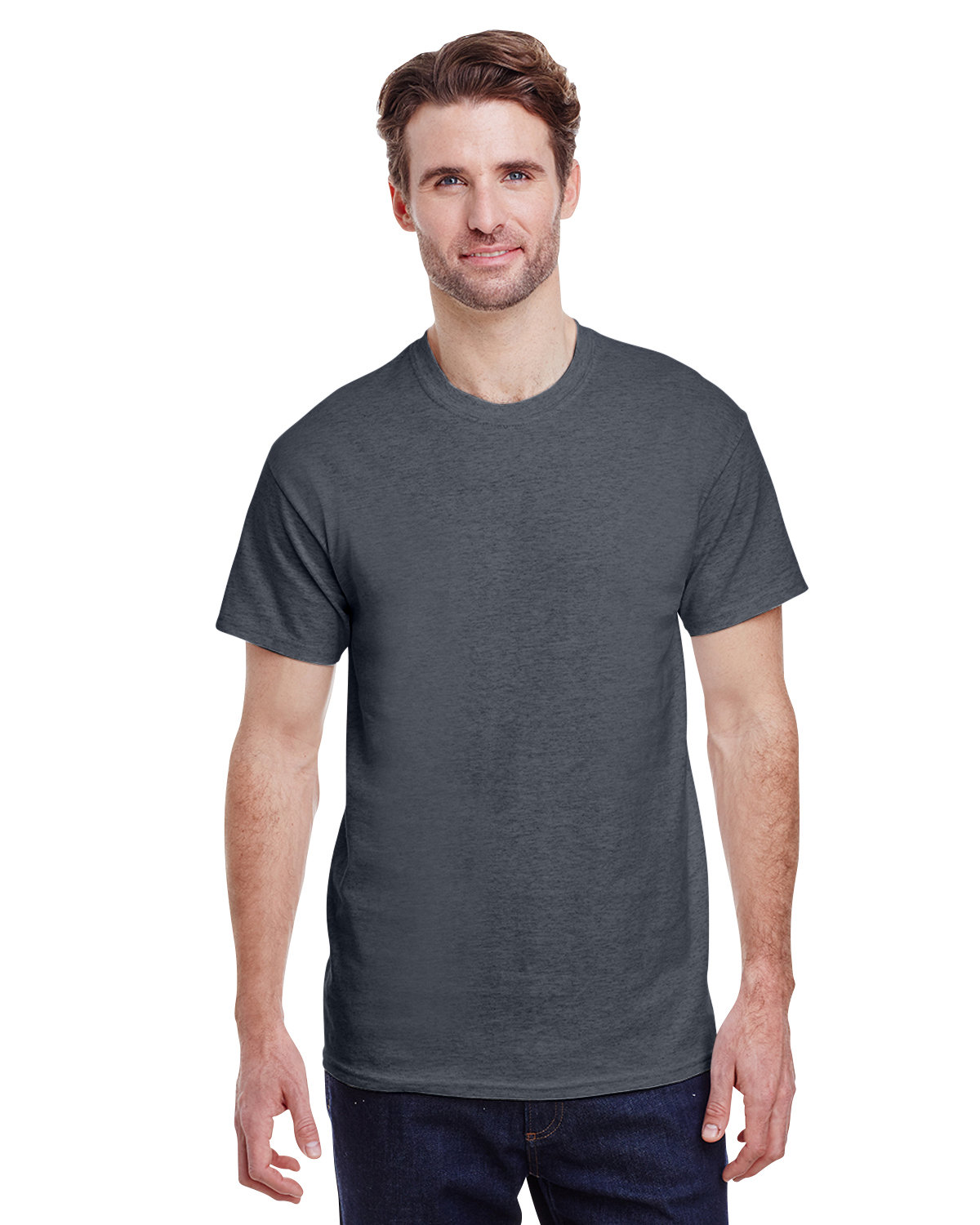 Gildan Adult Ultra Cotton® T-Shirt DARK HEATHER 
