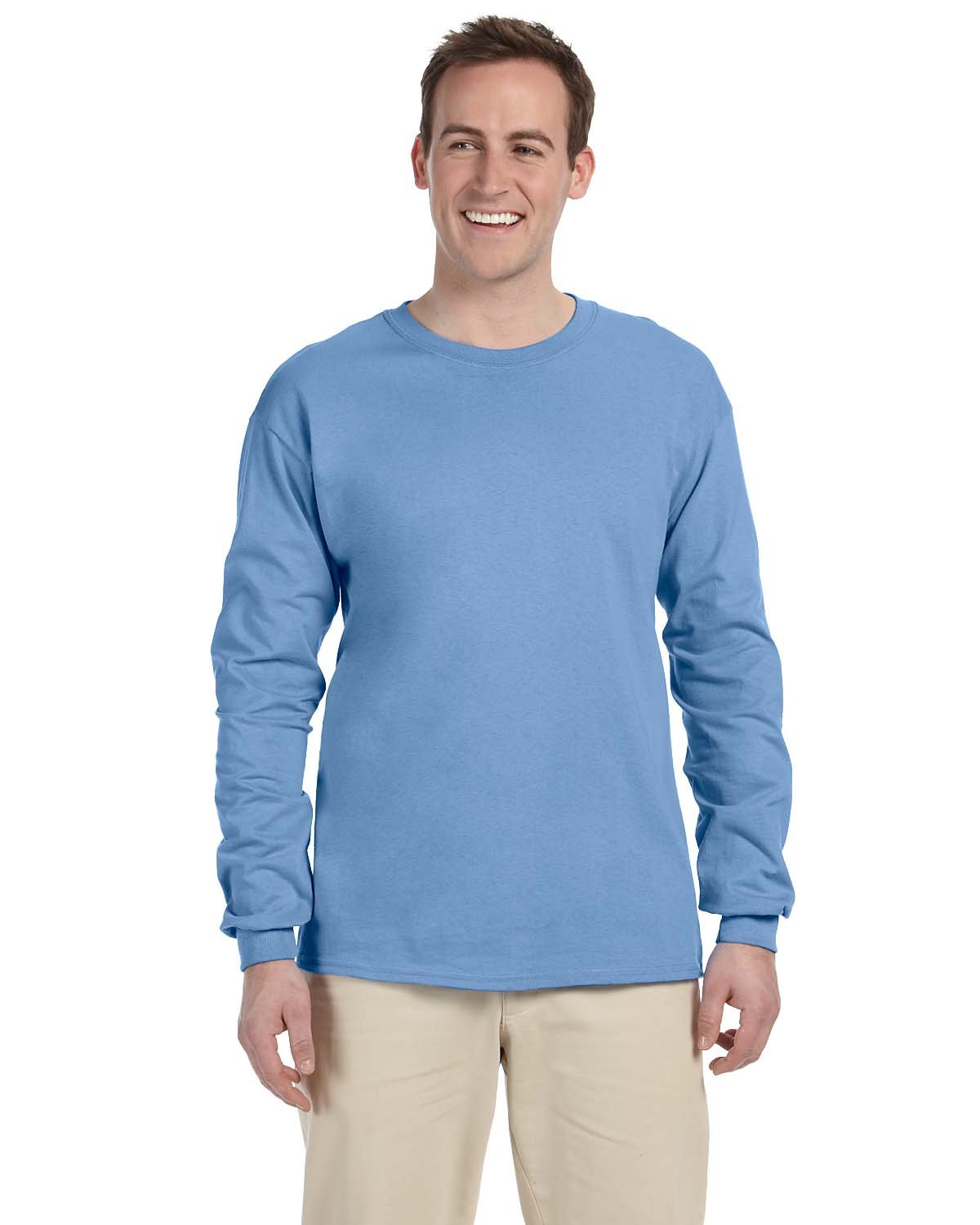 Gildan Adult Ultra Cotton®  Long-Sleeve T-Shirt CAROLINA BLUE 