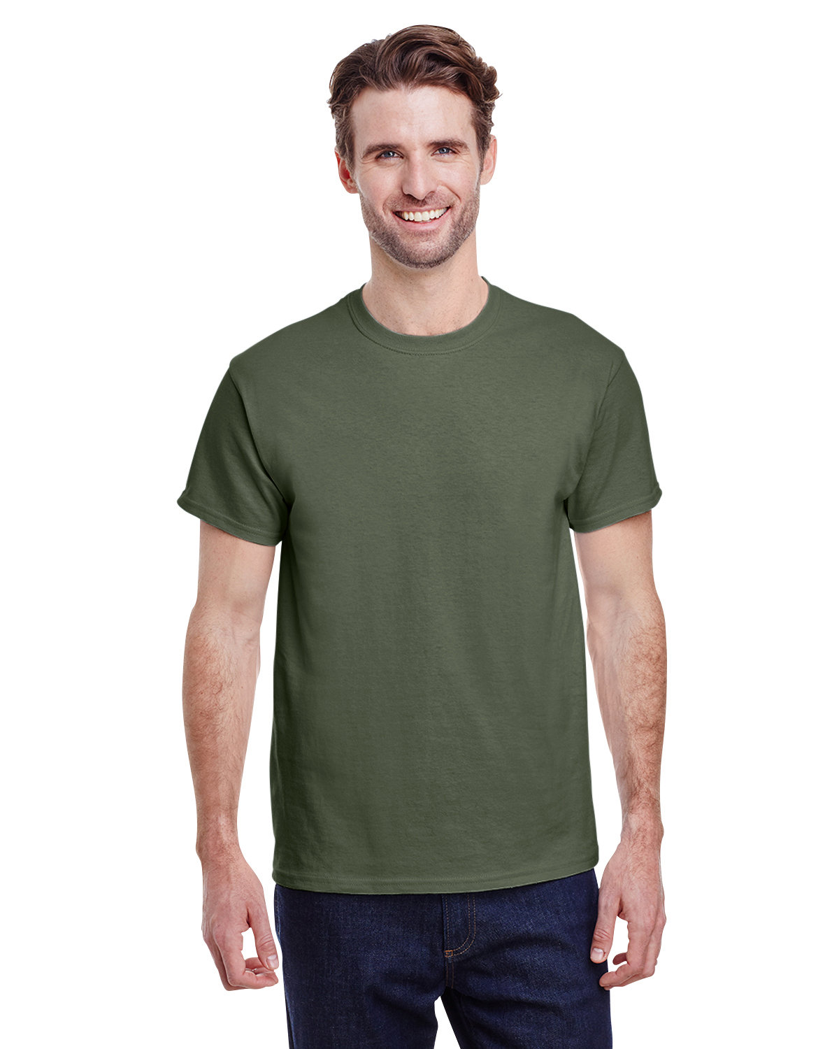 Gildan Adult Heavy Cotton™ T-Shirt MILITARY GREEN 