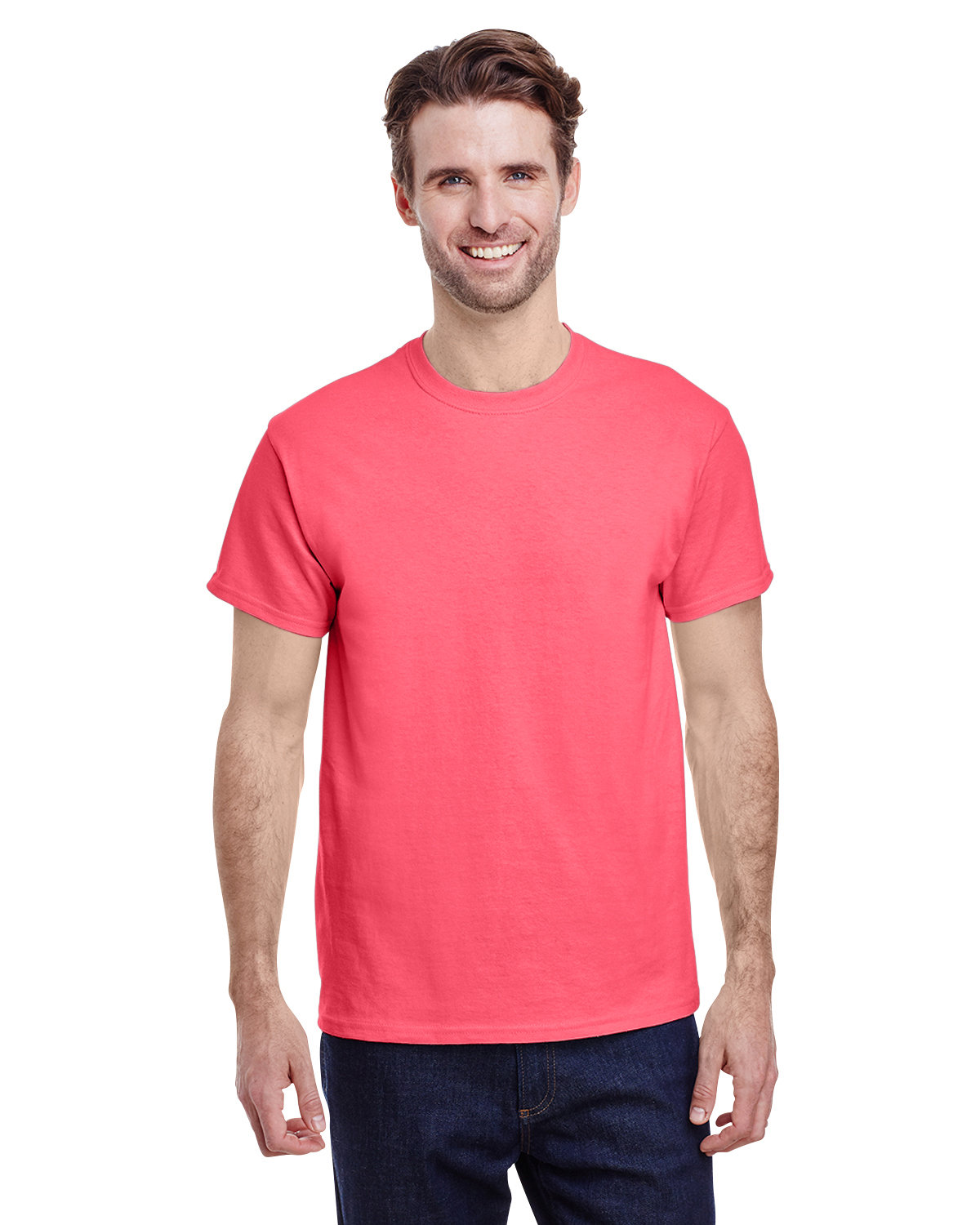 Gildan Adult Heavy Cotton™ T-Shirt CORAL SILK 