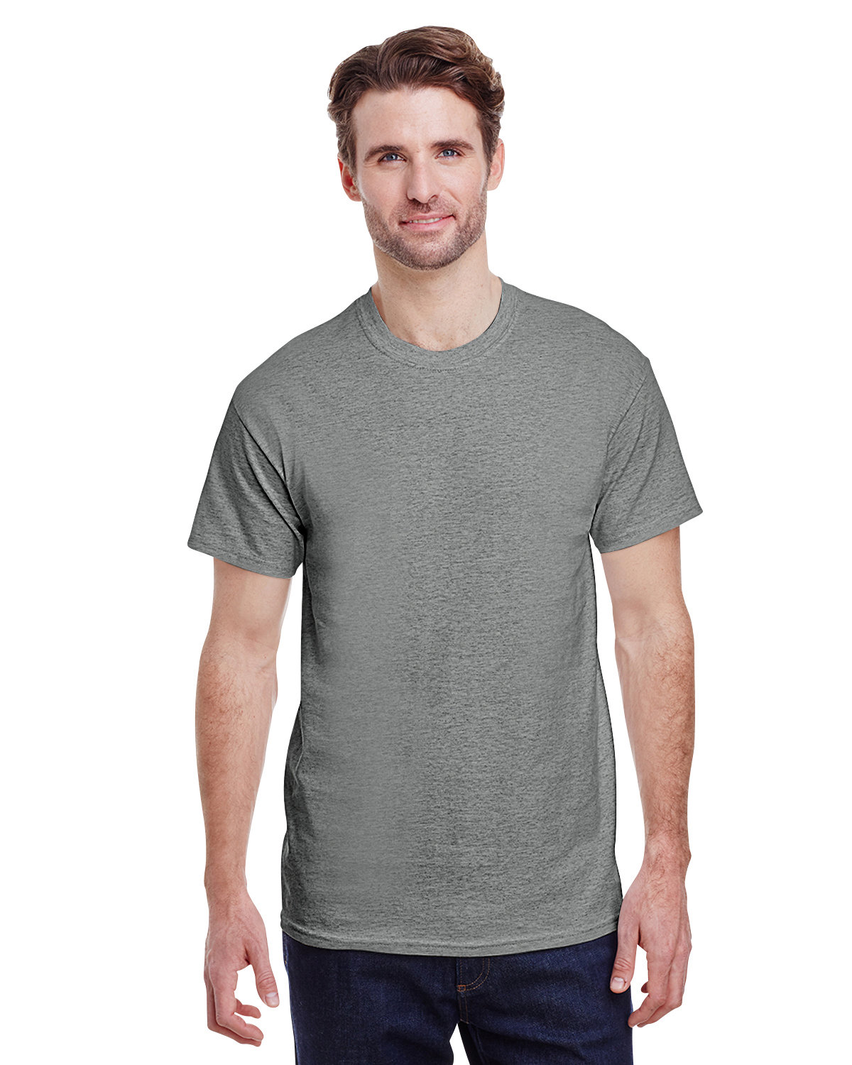 Gildan Adult Heavy Cotton™ T-Shirt GRAPHITE HEATHER 