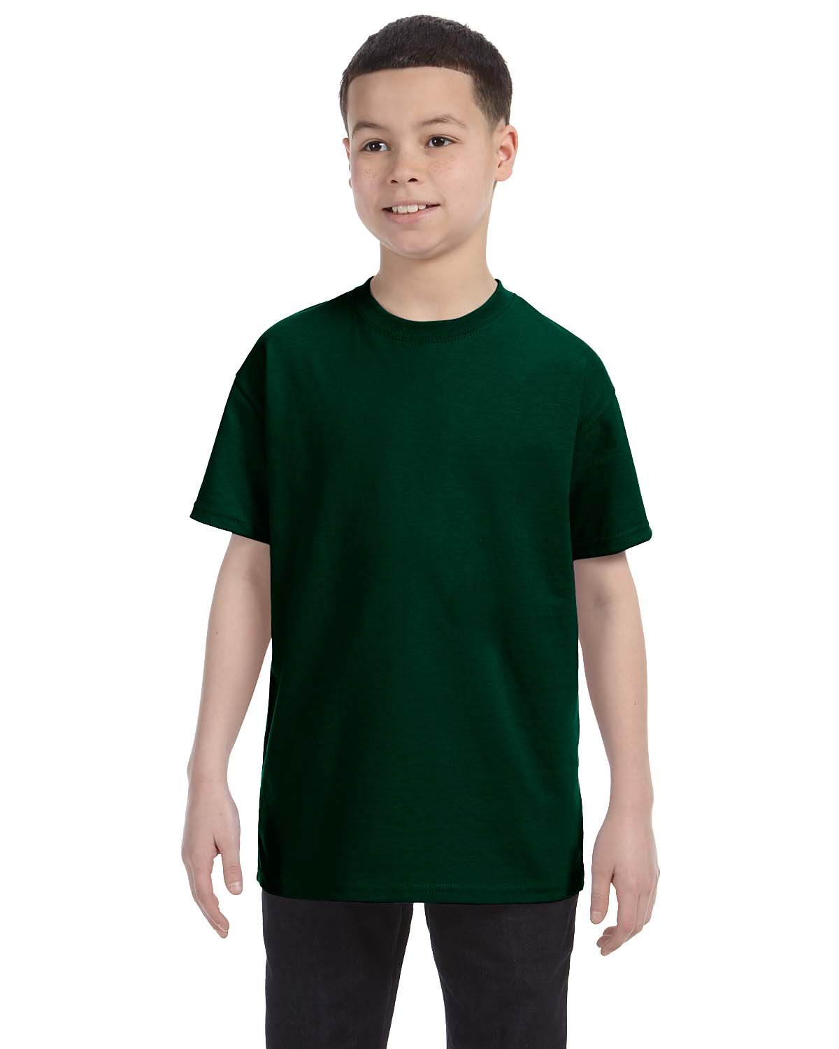 Gildan Youth Heavy Cotton™ T-Shirt FOREST GREEN 