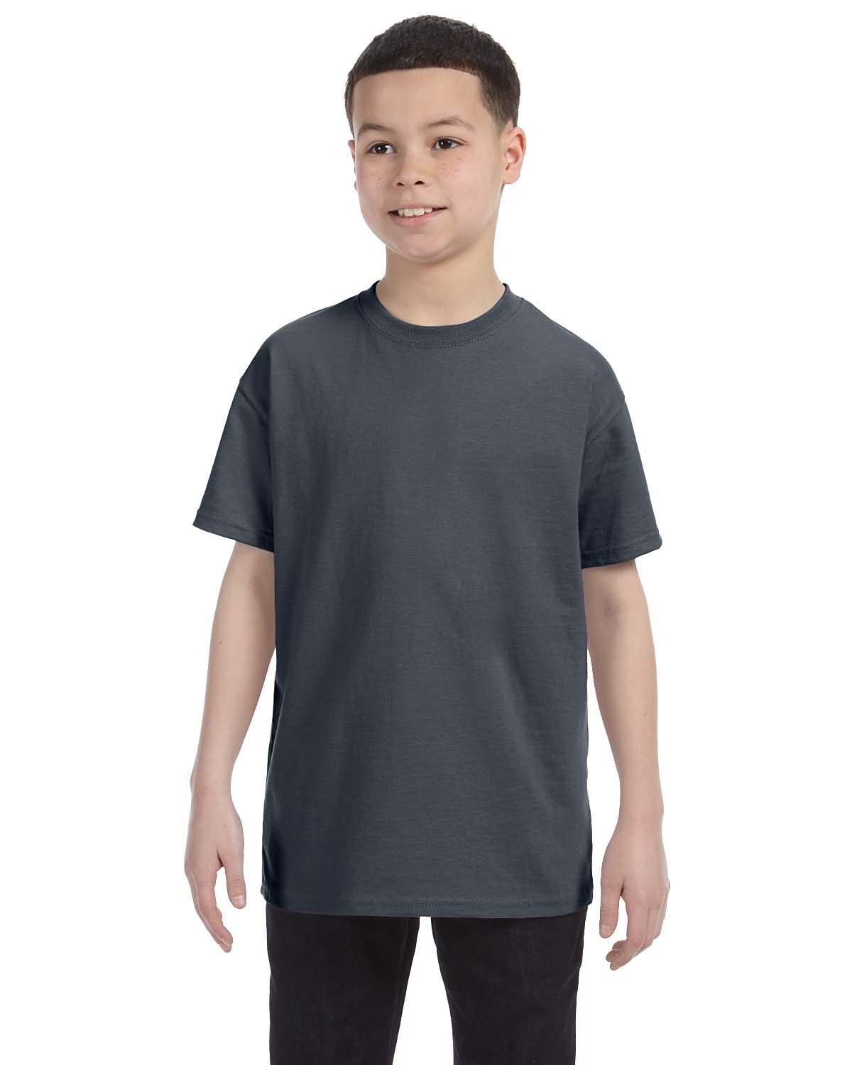 Gildan Youth Heavy Cotton™ T-Shirt DARK HEATHER 