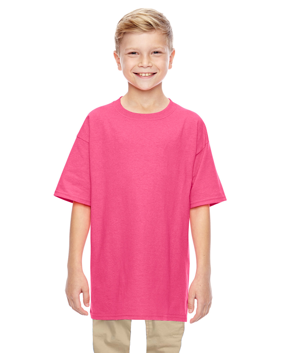 Gildan Youth Heavy Cotton™ T-Shirt SAFETY PINK 