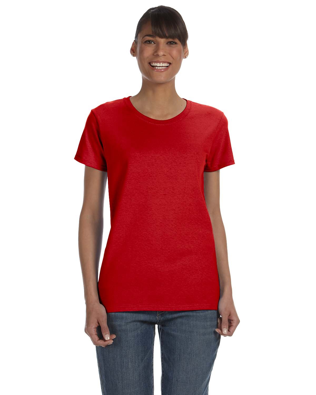 Gildan Ladies' Heavy Cotton™ T-Shirt RED 