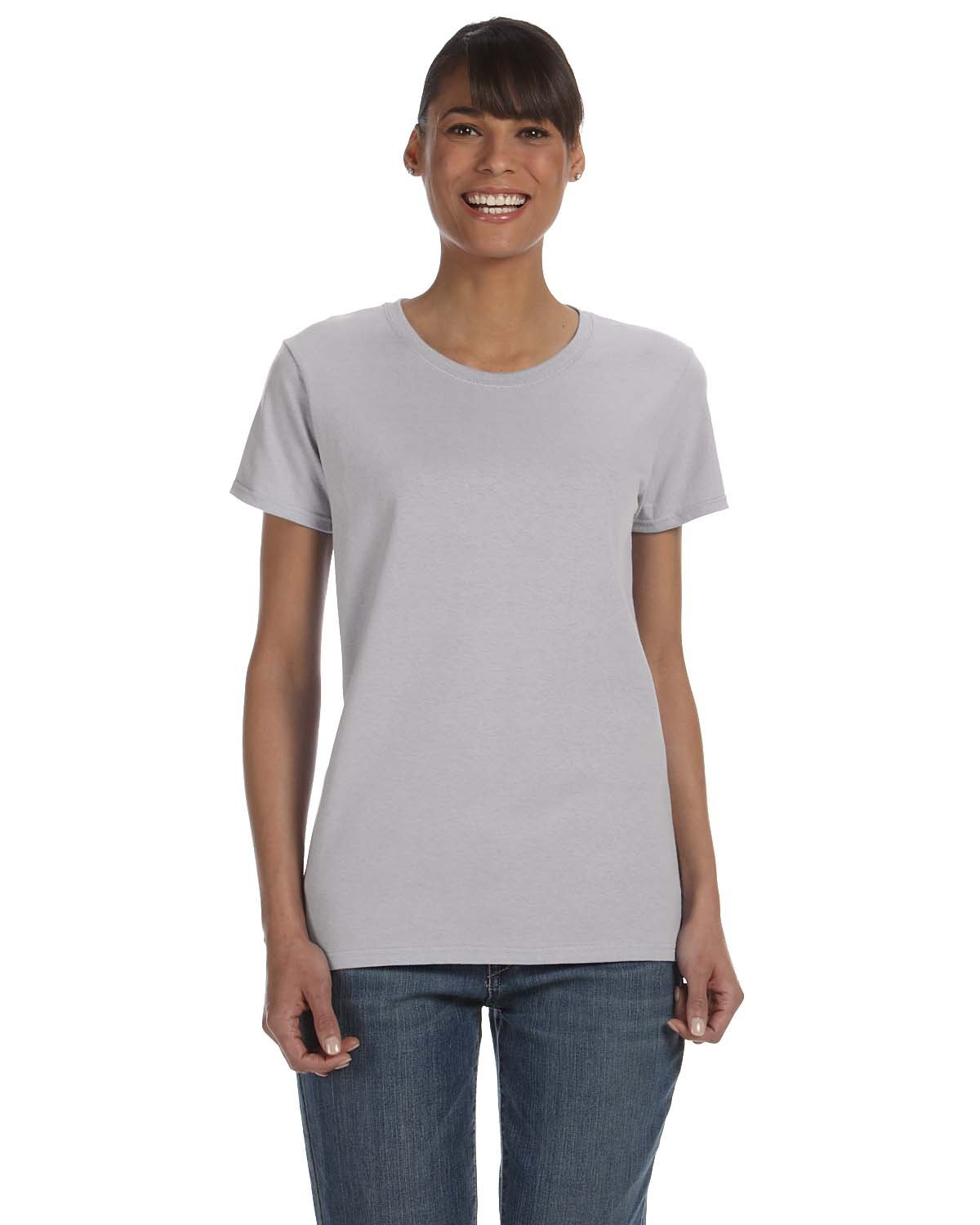 Gildan Ladies' Heavy Cotton™ T-Shirt SPORT GREY 