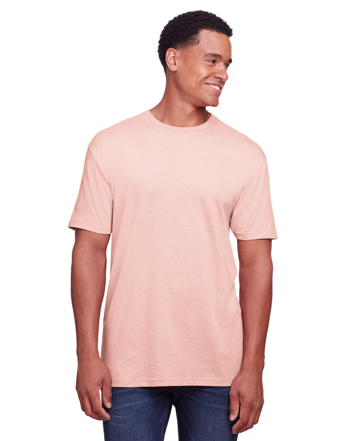 Gildan Men's Softstyle CVC T-Shirt DUSTY ROSE 