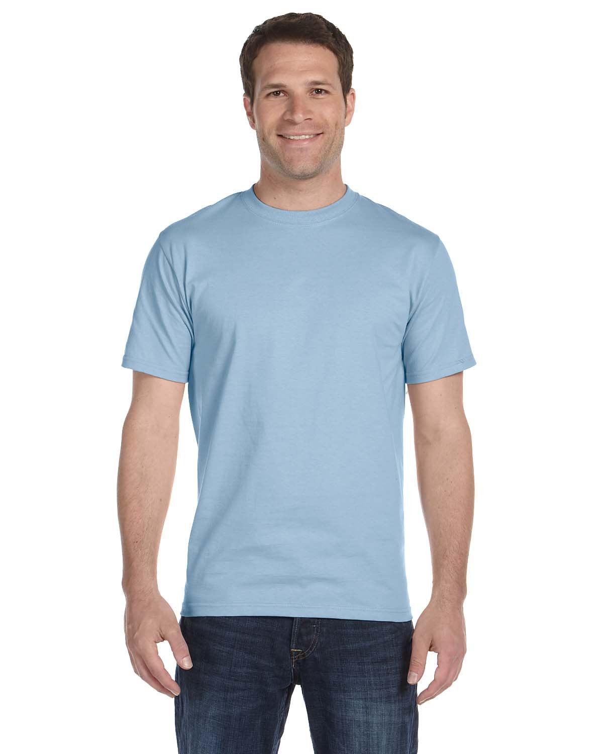 Gildan Adult 50/50 T-Shirt LIGHT BLUE 