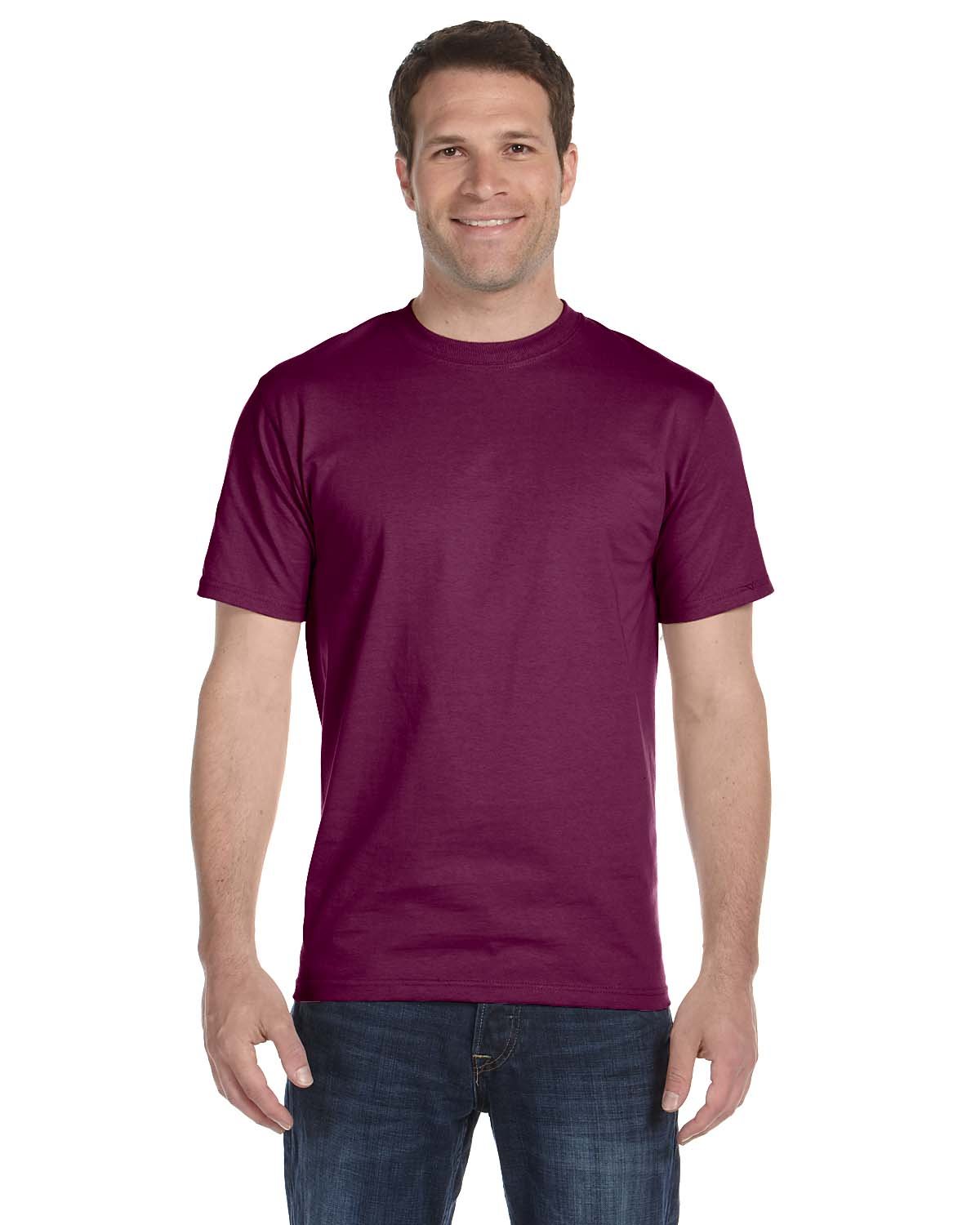 Gildan Adult 50/50 T-Shirt MAROON 
