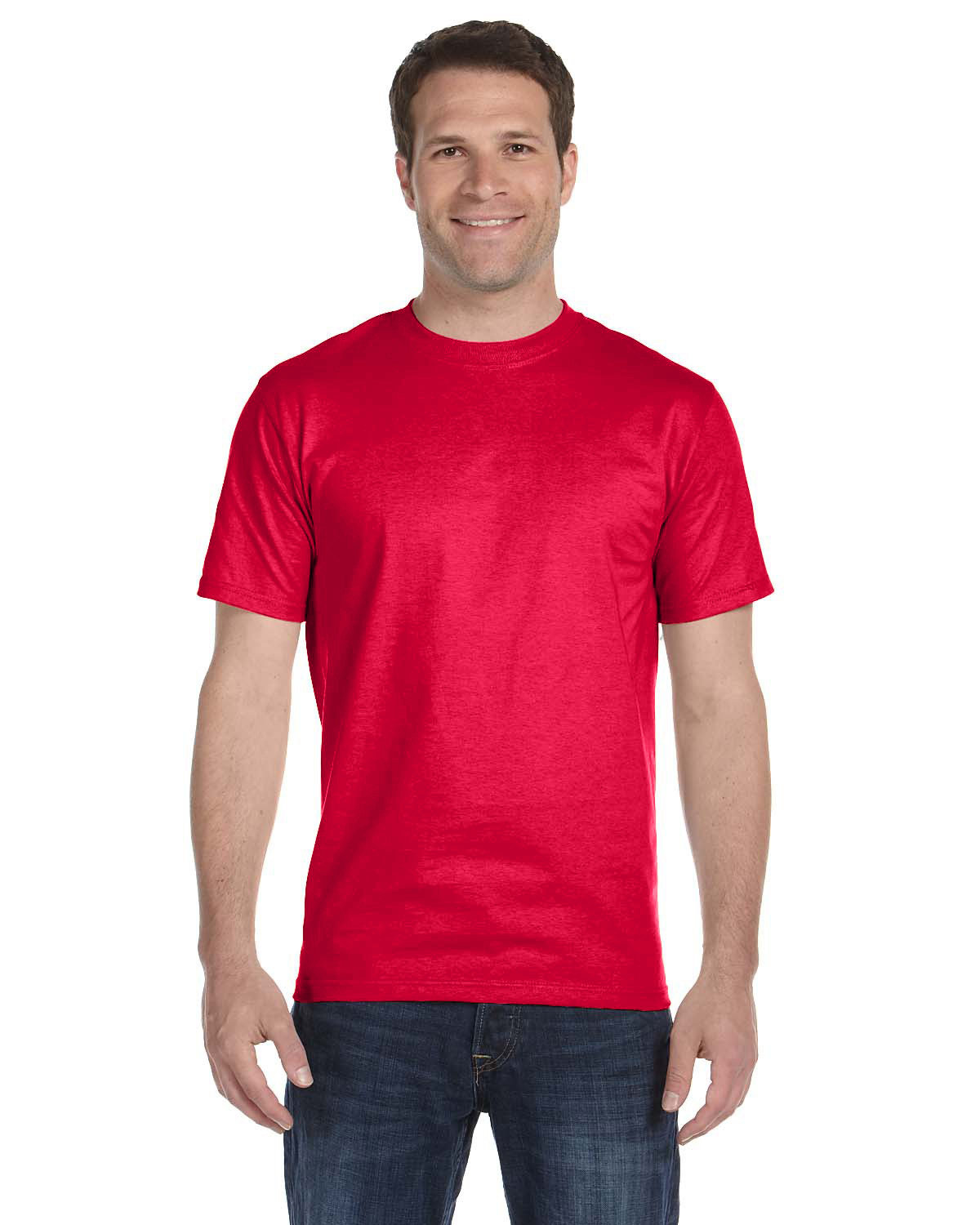 Gildan Adult 50/50 T-Shirt SPRT SCARLET RED 
