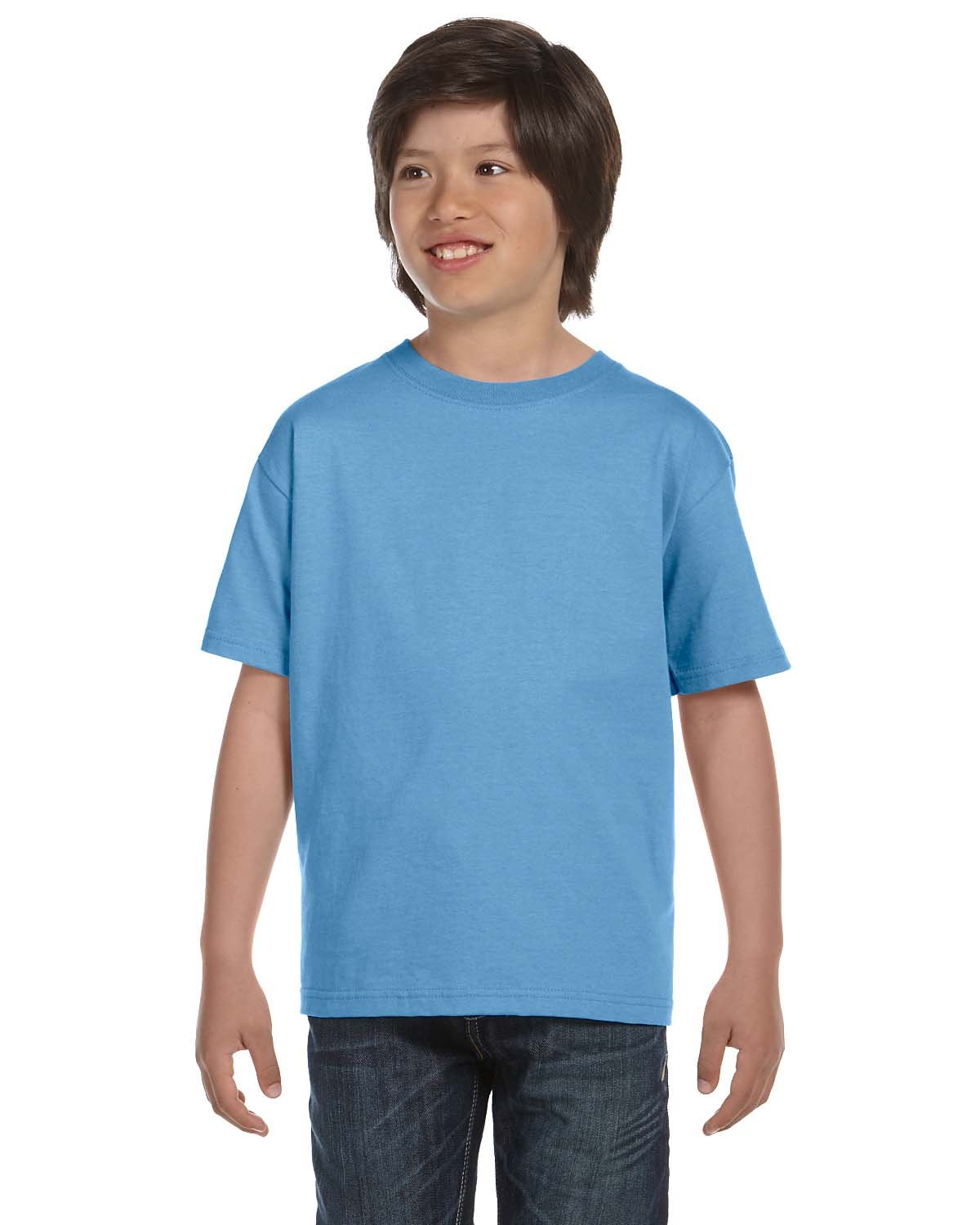 Gildan Youth 50/50 T-Shirt CAROLINA BLUE 