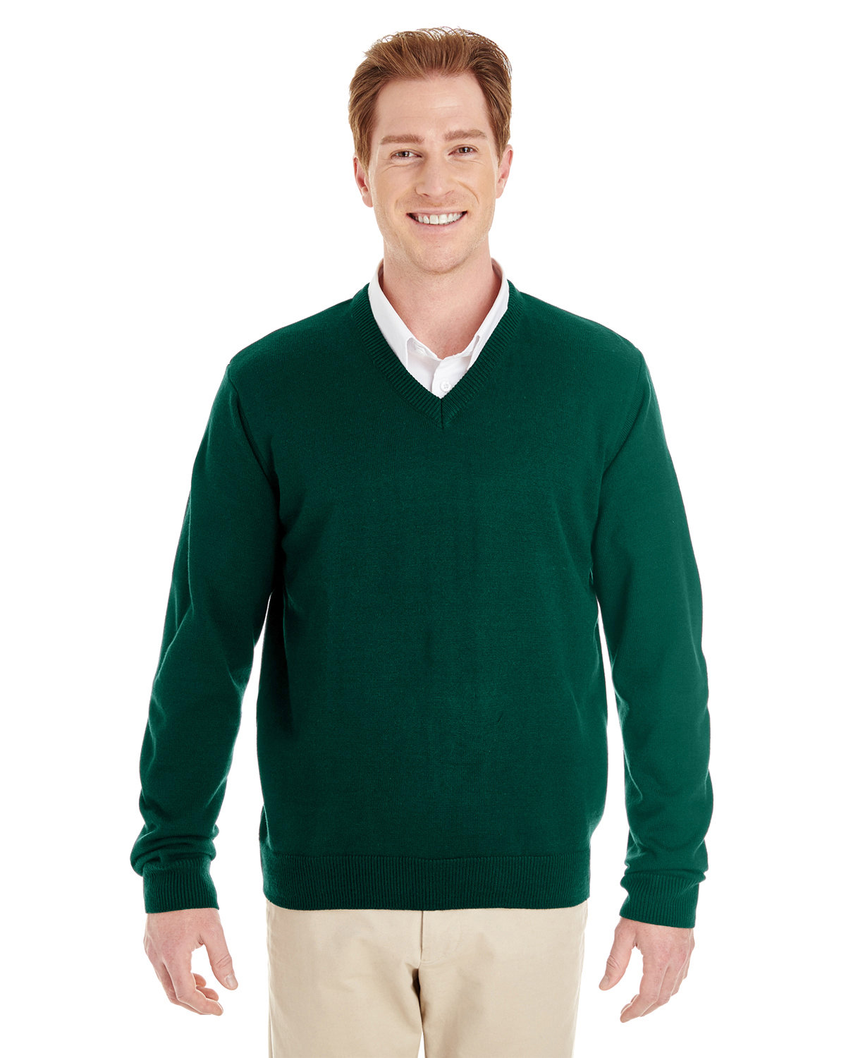 Harriton Men's Pilbloc™ V-Neck Sweater HUNTER 
