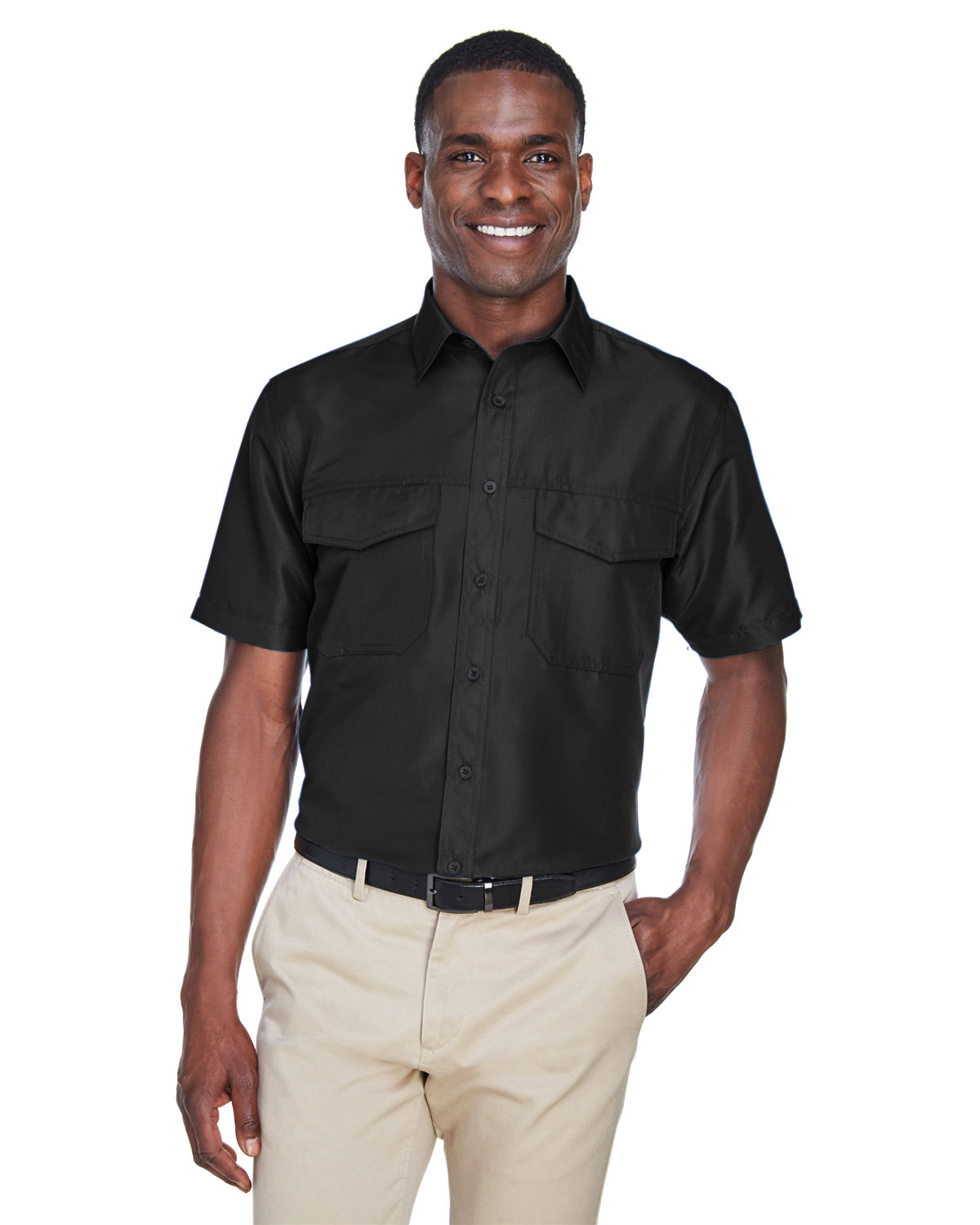 Harriton Men's Key West Short-Sleeve Performance Staff Shirt ...