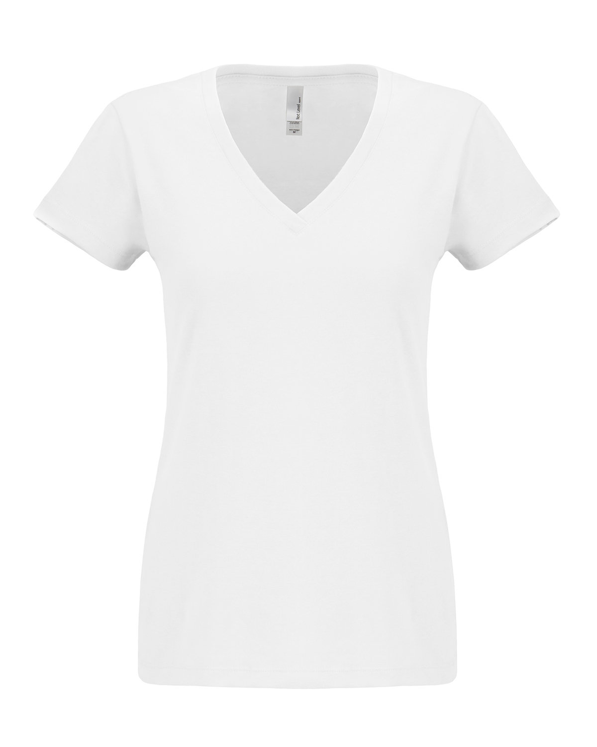 Next Level Ladies' Sueded V-Neck T-Shirt WHITE 
