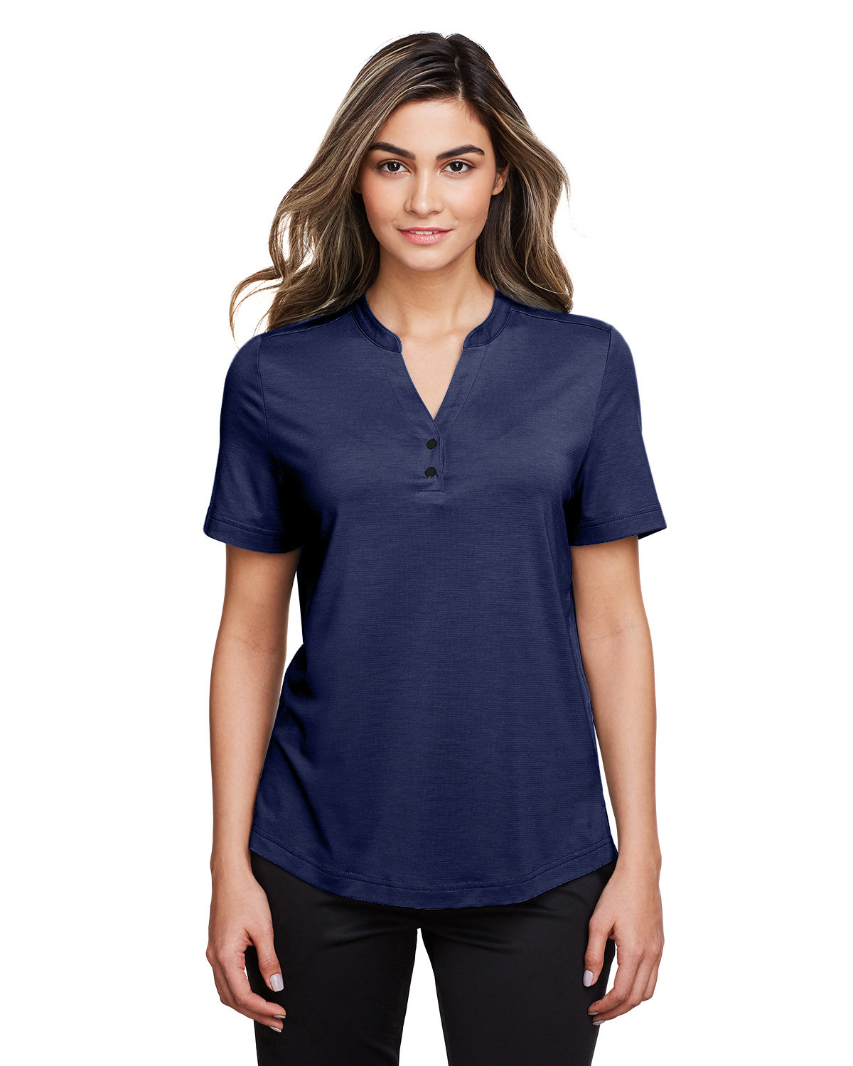 North End Ladies' Jaq Snap-Up Stretch Performance Polo CLASSIC NAVY 