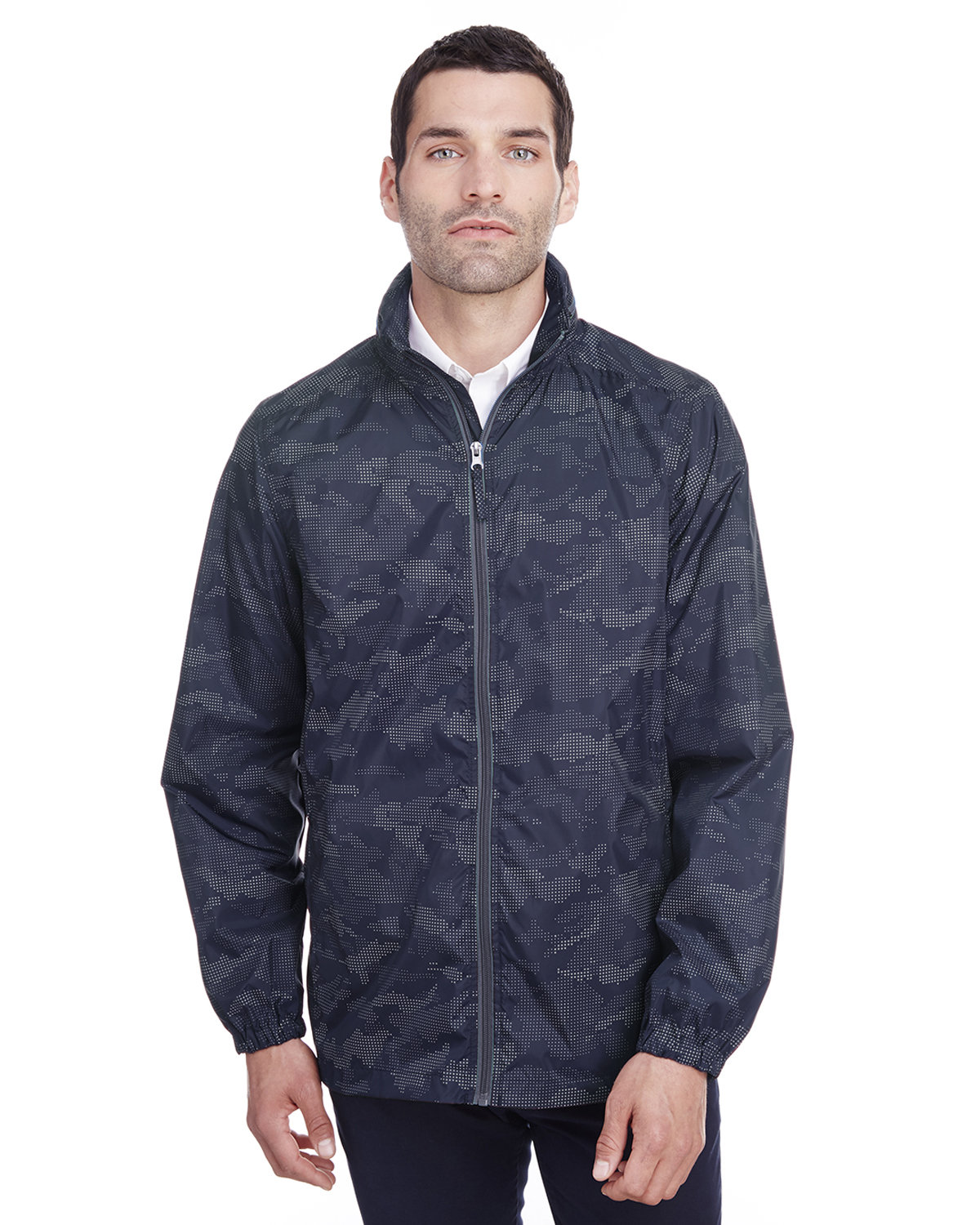 North End Men's Rotate Reflective Jacket CLASSC NVY/ CRBN 