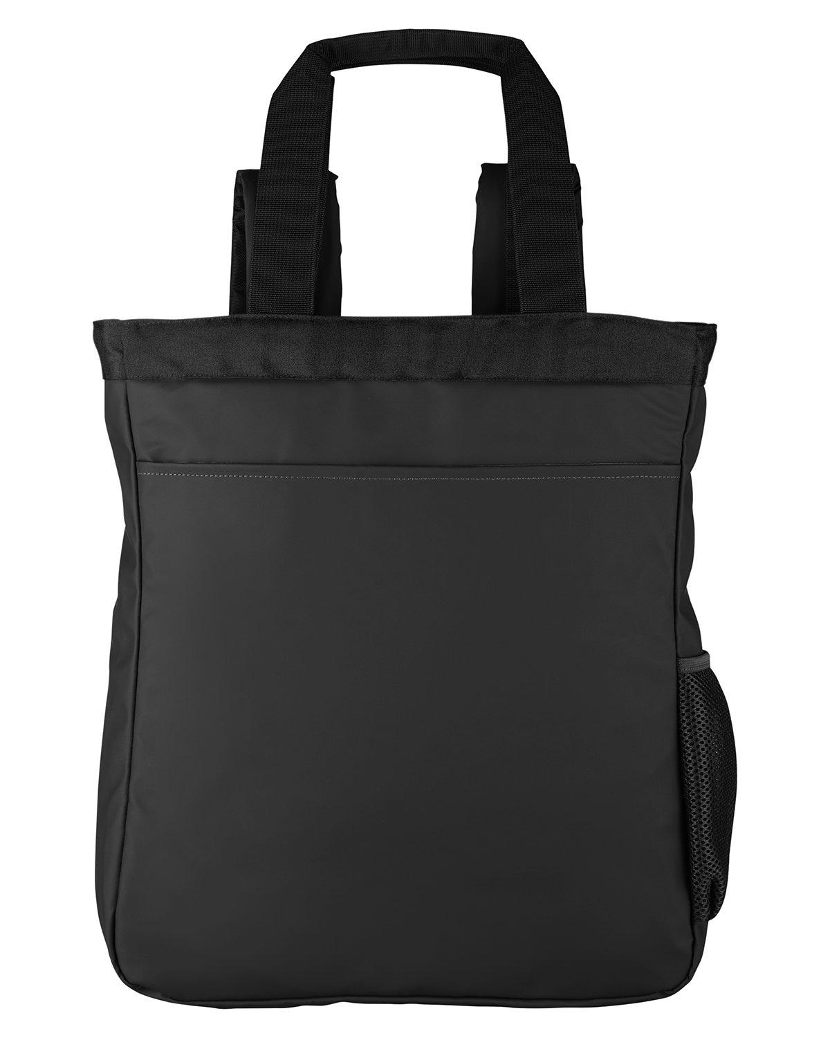 North End Men's Reflective Convertible Backpack Tote BLACK 