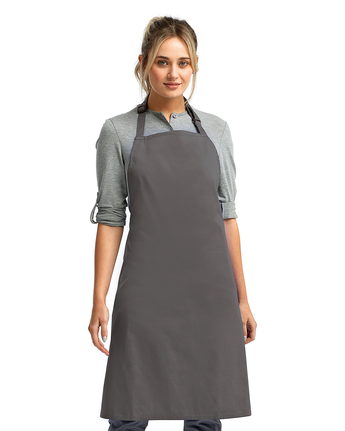 Artisan Collection by Reprime "Colours" Sustainable Bib Apron DARK GREY 
