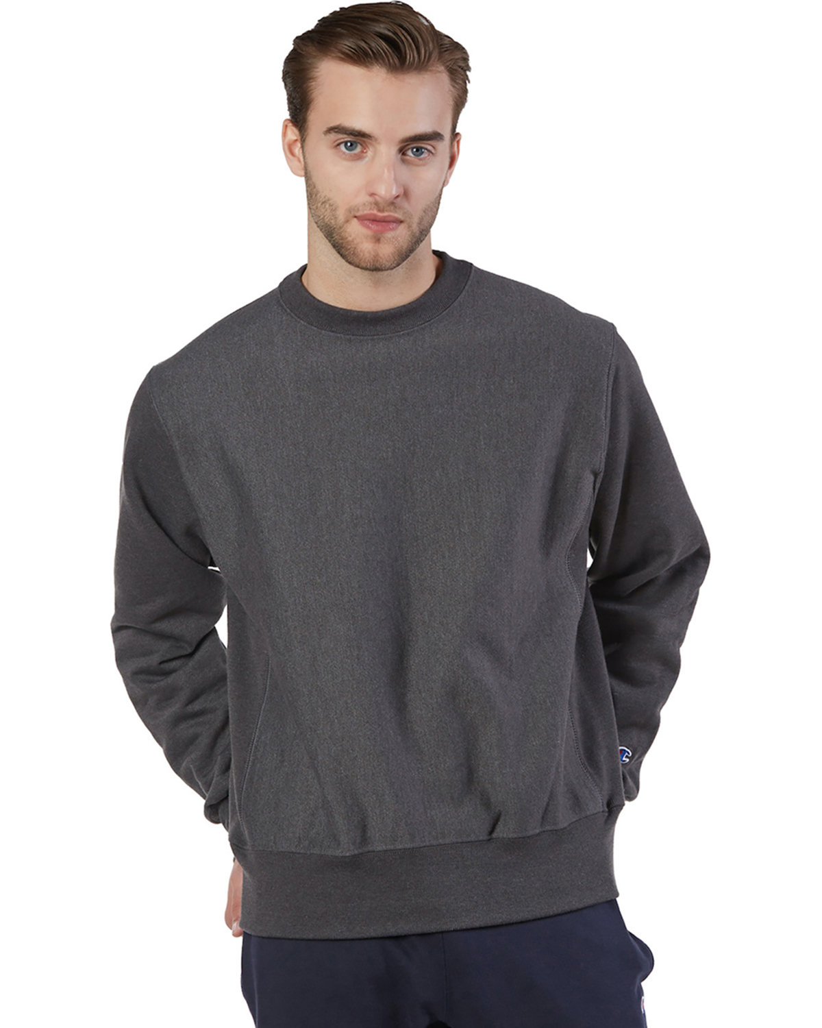 Champion Adult Reverse Weave® Crew CHARCOAL HEATHER 