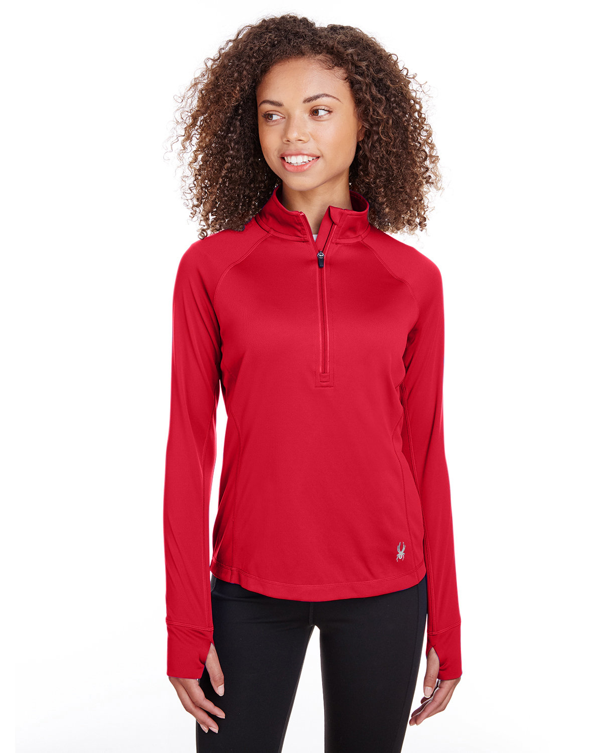 Spyder Ladies' 1/2 Zip Freestyle Pullover RED 