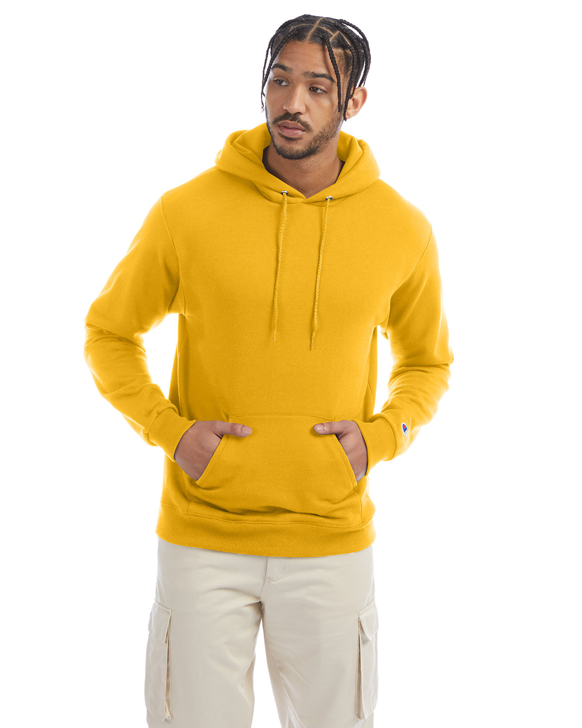Champion Adult Powerblend® Pullover Hooded Sweatshirt GOLD 