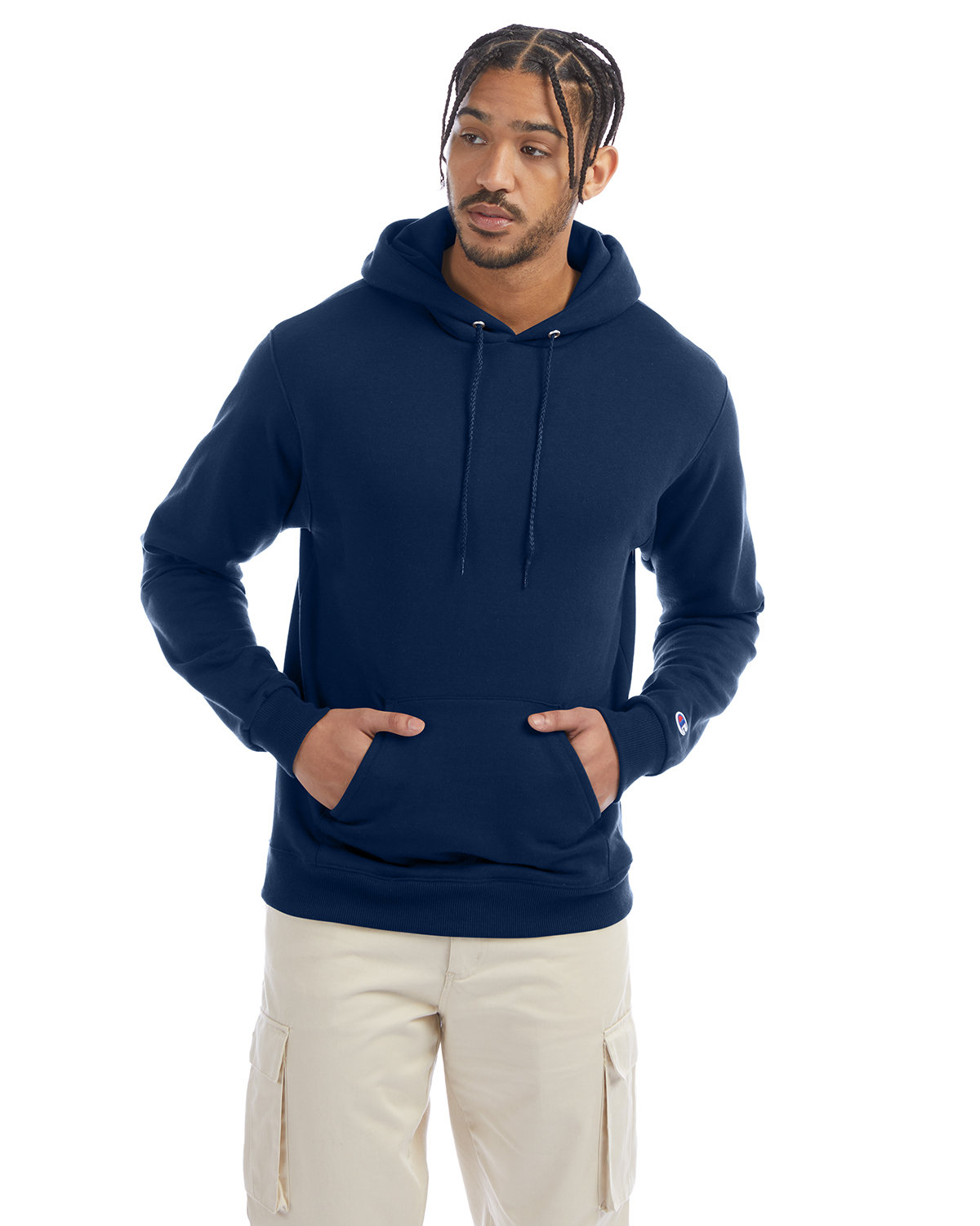 Champion Adult Powerblend® Pullover Hooded Sweatshirt LATE NIGHT BLUE 