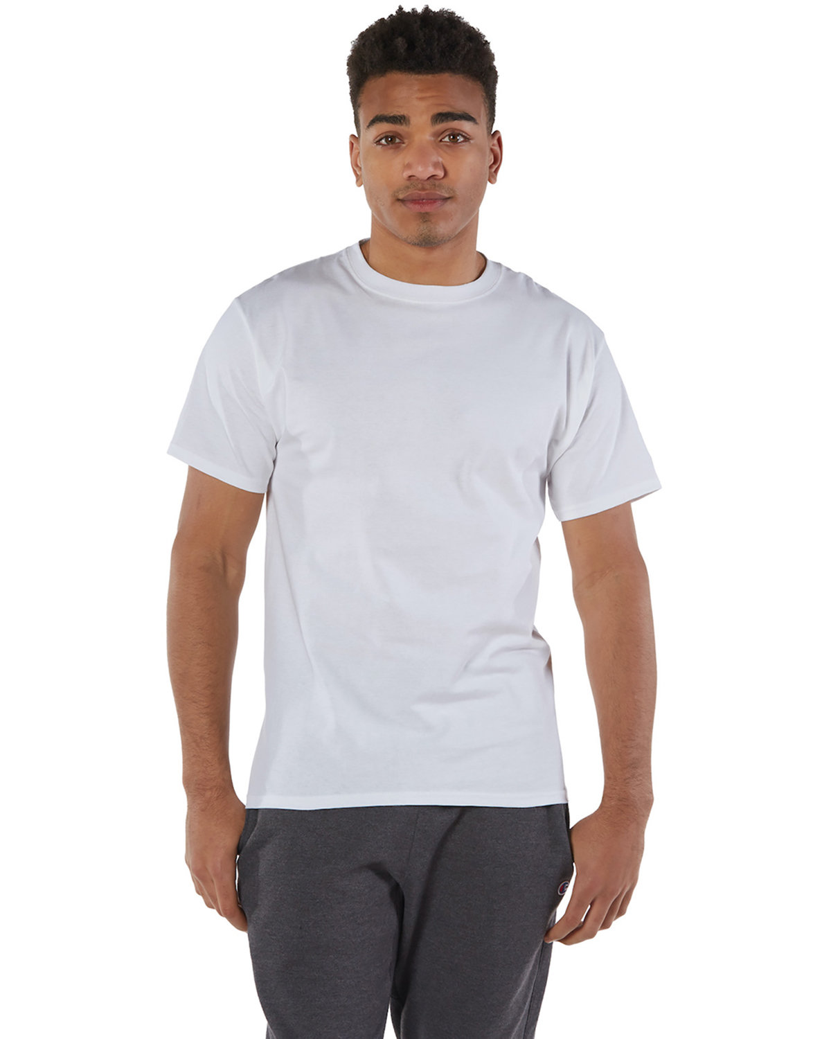 Champion Adult 6 oz. Short-Sleeve T-Shirt WHITE 