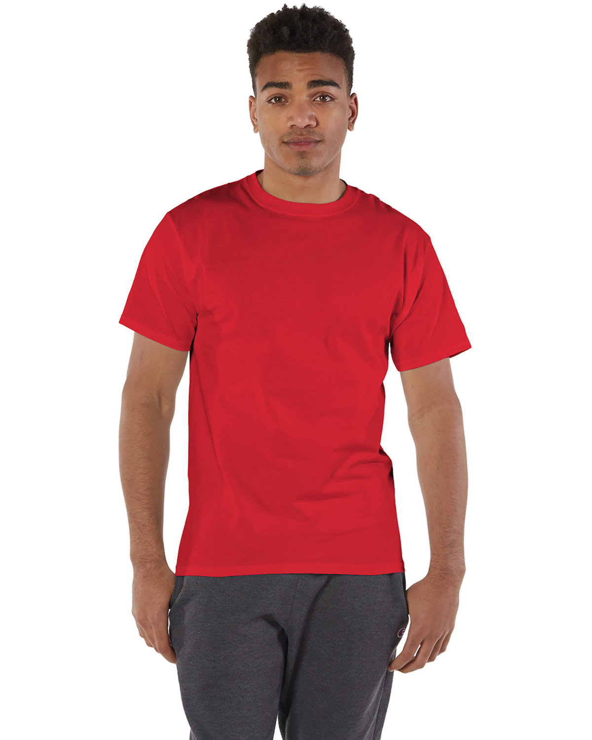 Champion Adult 6 oz. Short-Sleeve T-Shirt RED 