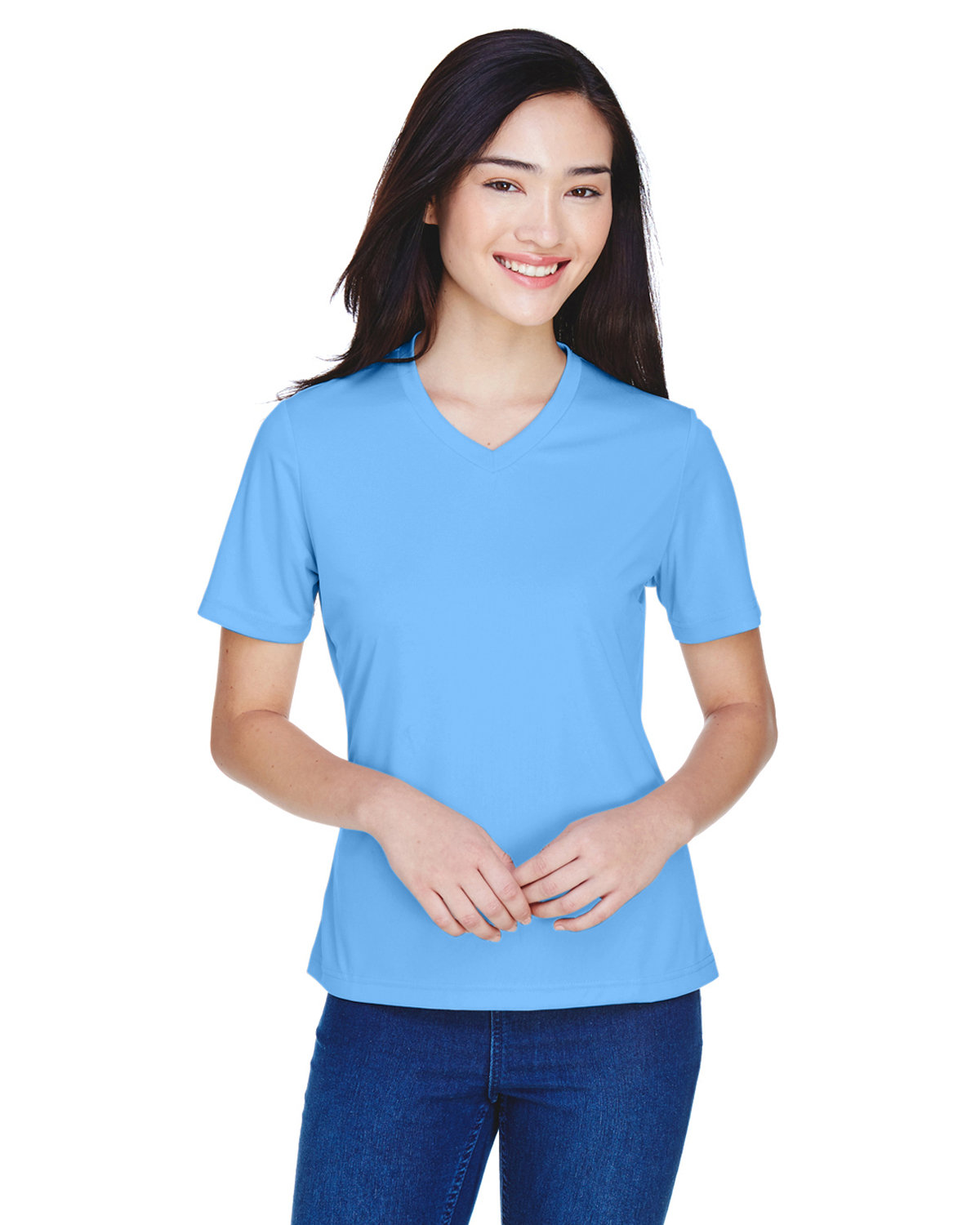 Team 365 Ladies' Zone Performance T-Shirt SPORT LIGHT BLUE 