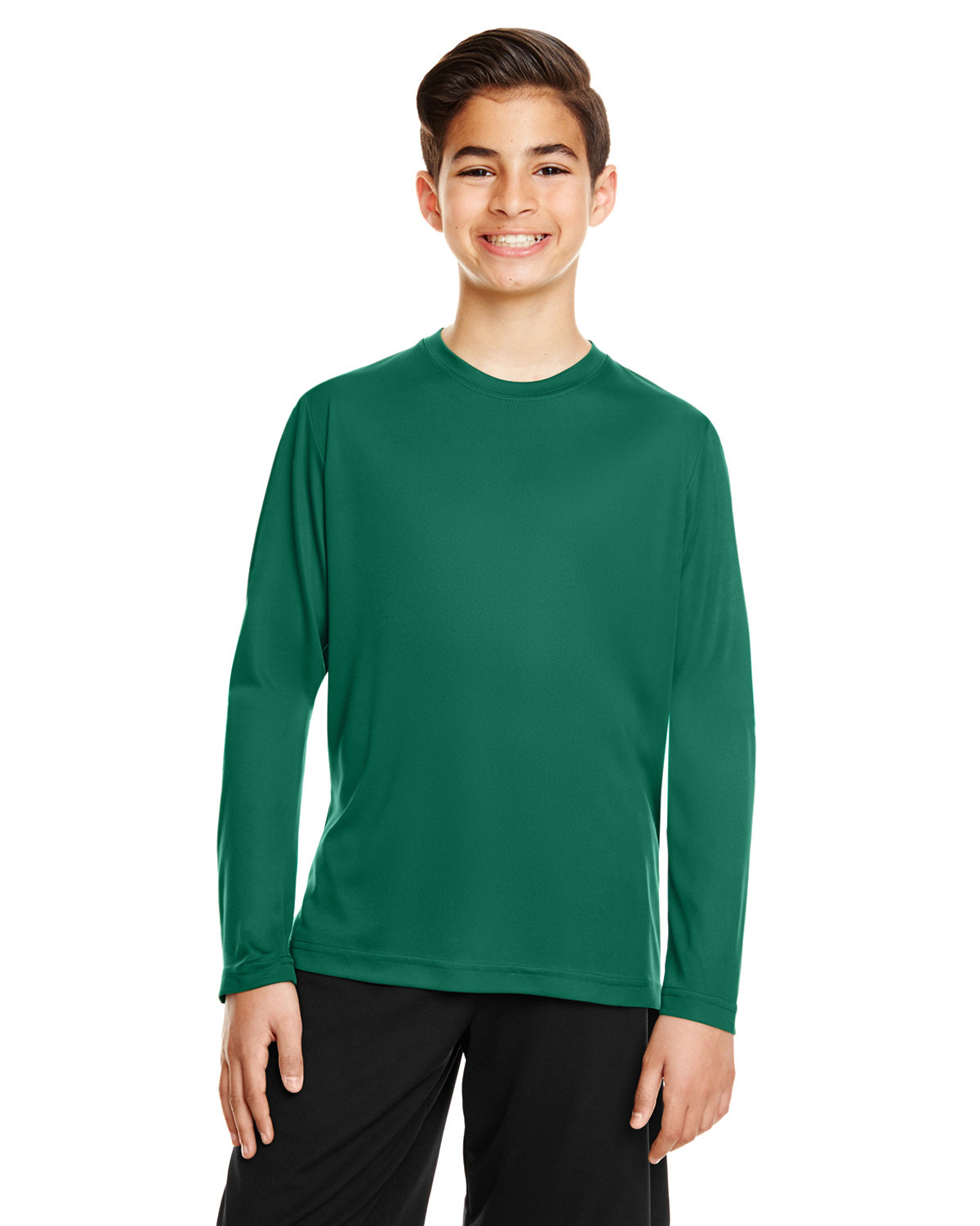 Team 365 Youth Zone Performance Long-Sleeve T-Shirt SPORT FOREST 