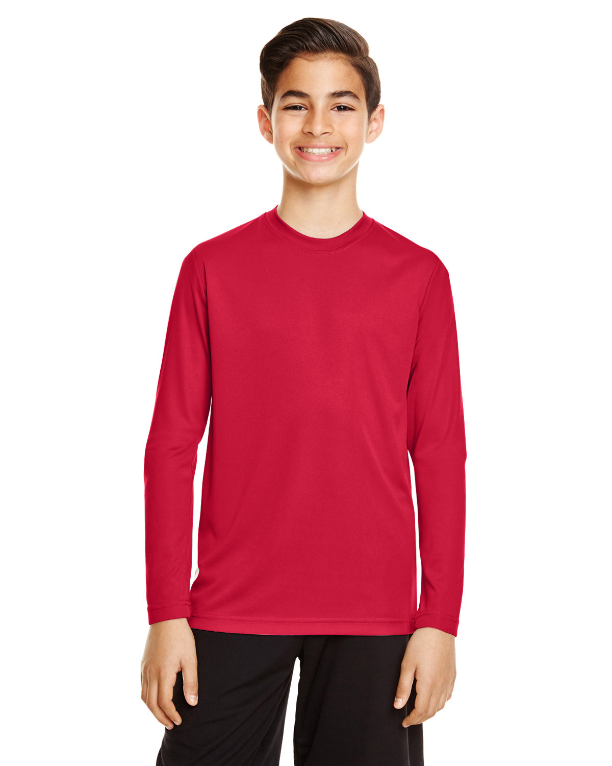 Team 365 Youth Zone Performance Long-Sleeve T-Shirt SPORT RED 