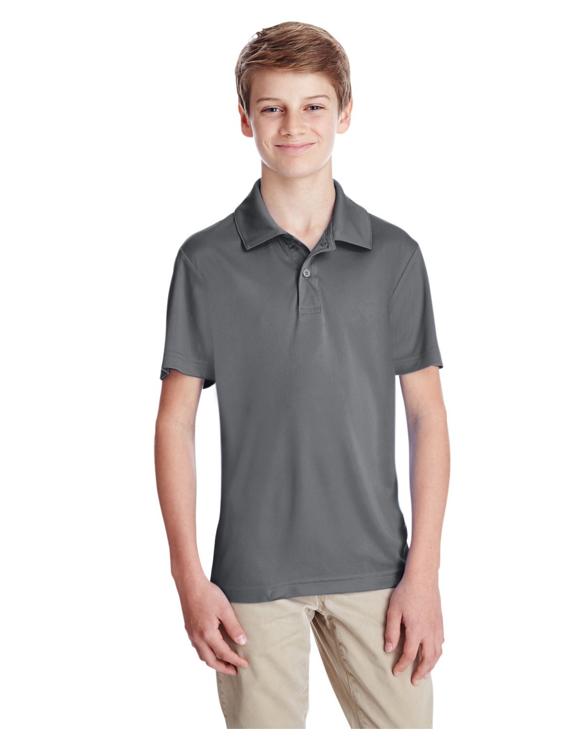 Team 365 Youth Zone Performance Polo SPORT GRAPHITE 