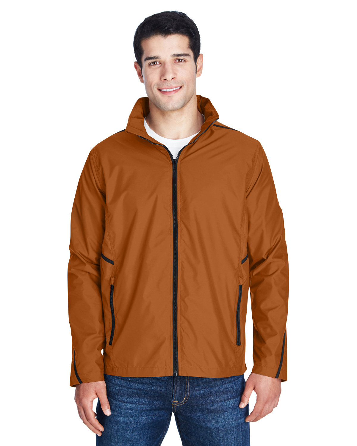 Team 365 Adult Conquest Jacket with Mesh Lining SP BURNT ORANGE 