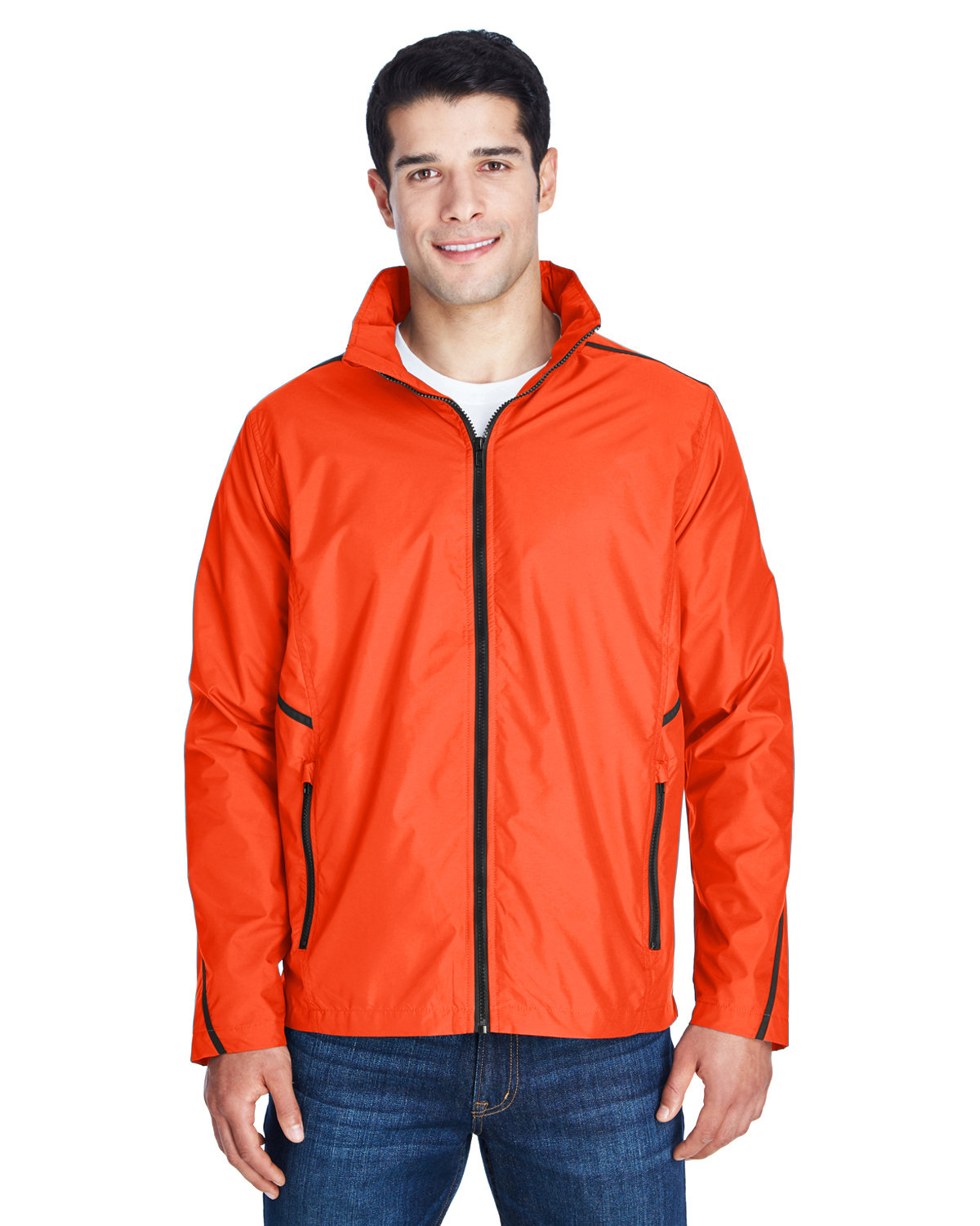 Team 365 Adult Conquest Jacket with Mesh Lining SPORT ORANGE 