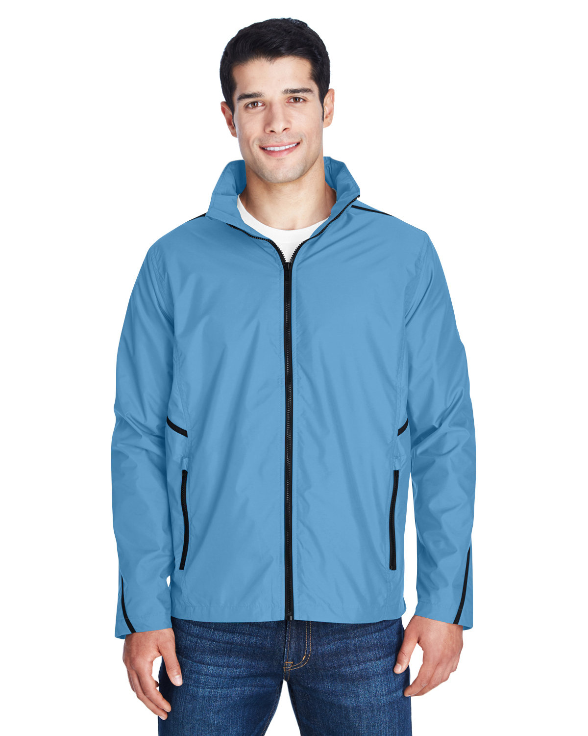 Team 365 Adult Conquest Jacket with Mesh Lining SPORT LIGHT BLUE 