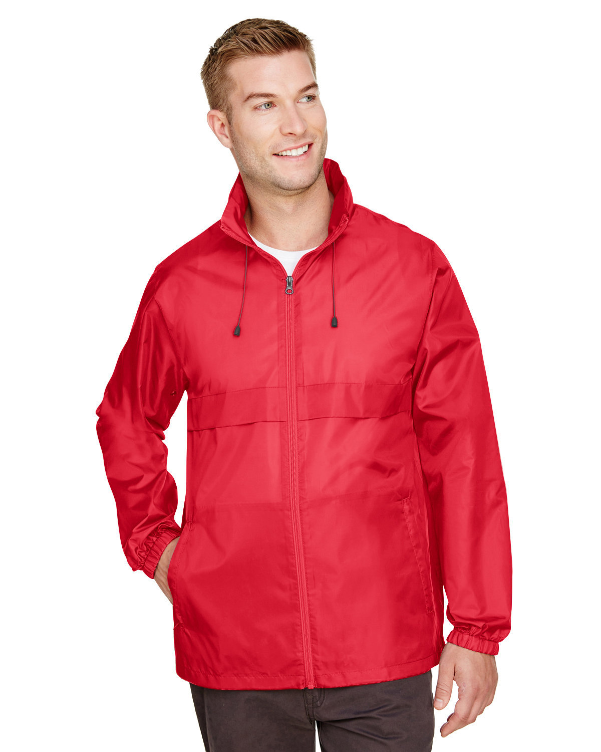 Team 365 Adult Zone Protect Lightweight Jacket SPORT RED 