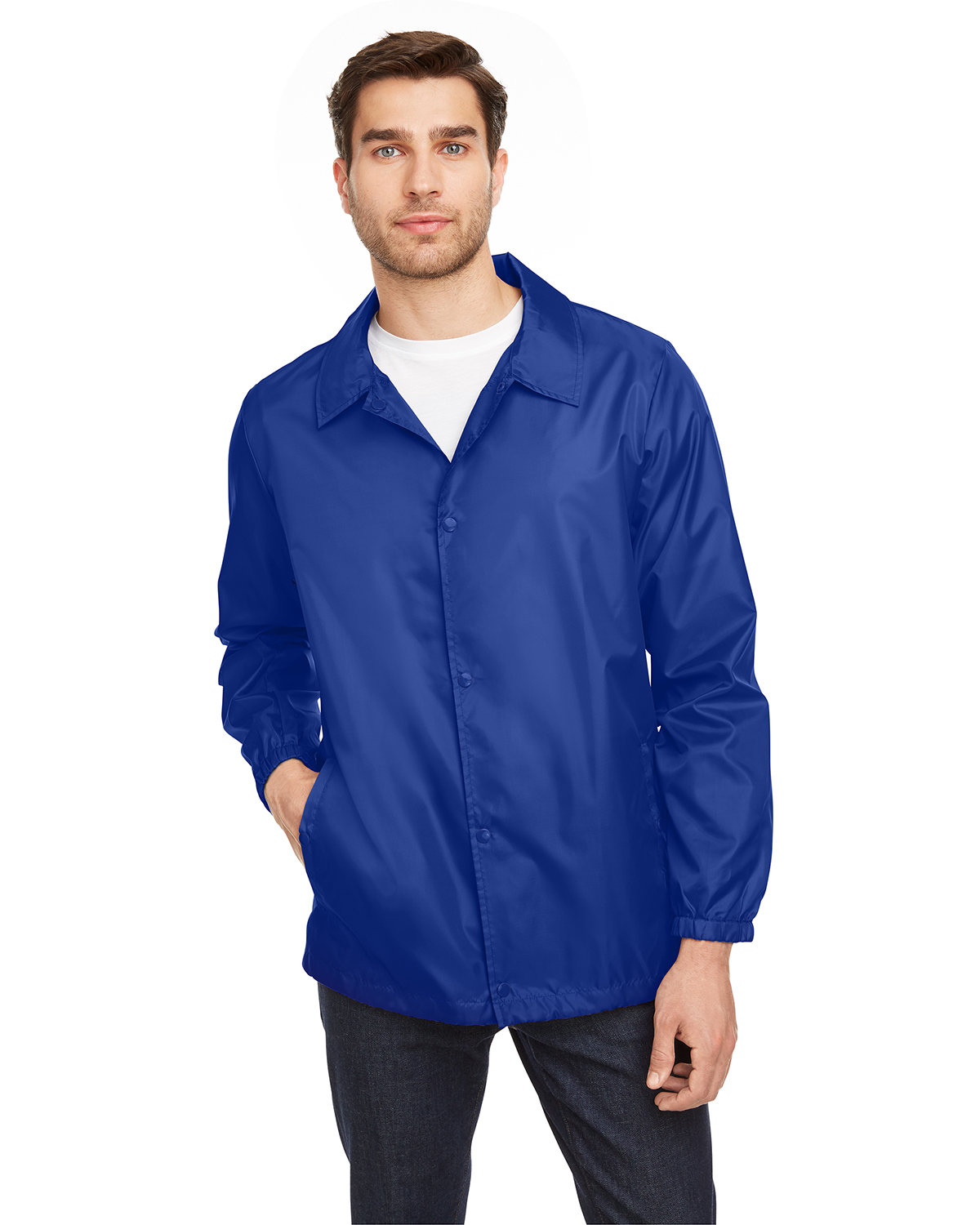 Team 365 Adult Zone Protect Coaches Jacket SPORT ROYAL 